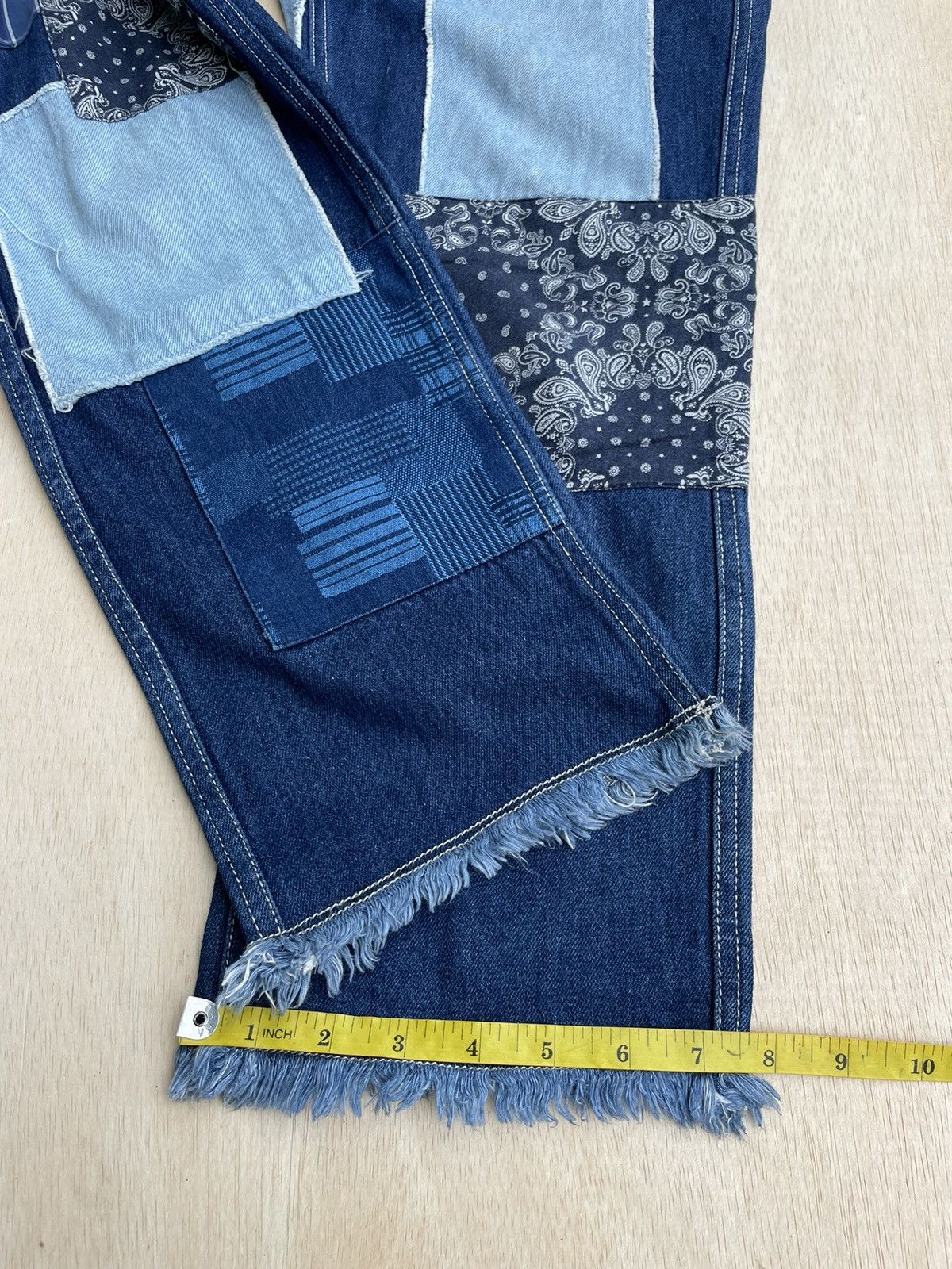 Hysteric Glamour Kapital Style Unstudied Bandana Patchwork Jeans Size US 31 - 12 Thumbnail