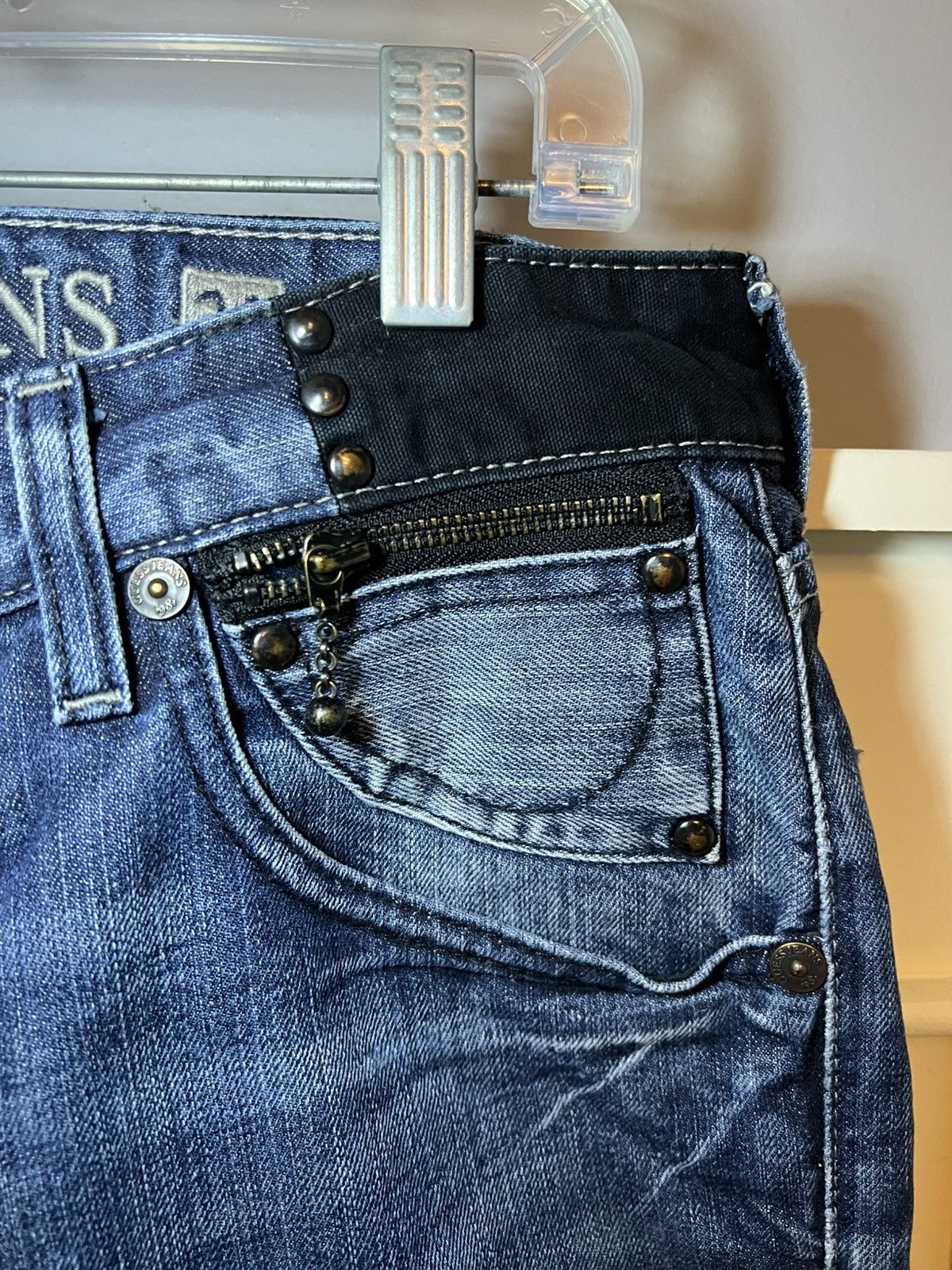 Guess Vintage Guess USA Falcon bootcut studded pocket hybrid jeans Size US 33 - 4 Thumbnail