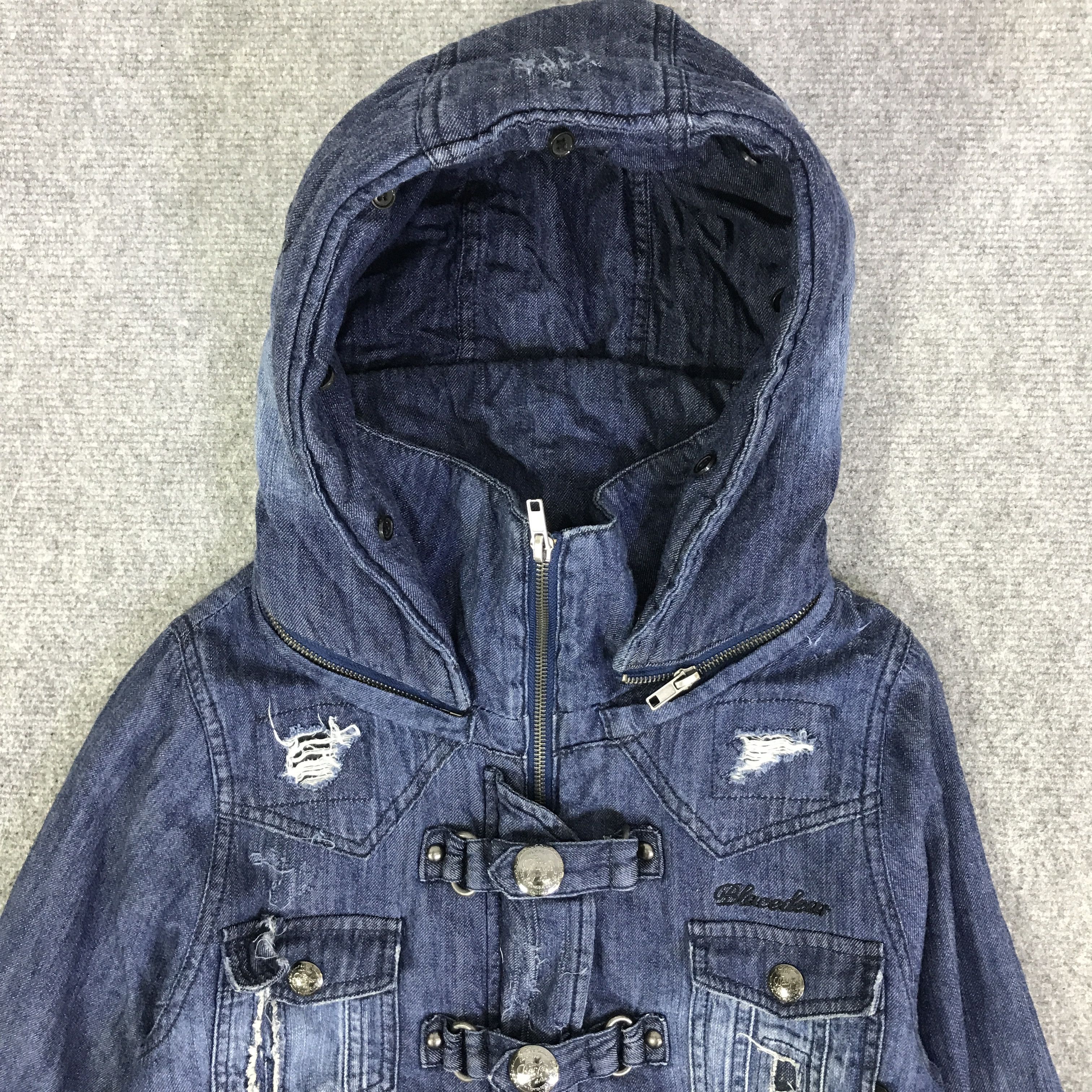 If Six Was Nine BLACEDEAR DISTREES STYLE PUNK JACKET K53B24 Size US S / EU 44-46 / 1 - 2 Thumbnail