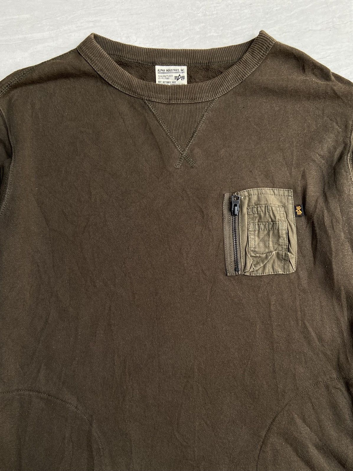 ALPHA INDUSTRIES Army Long Sweater