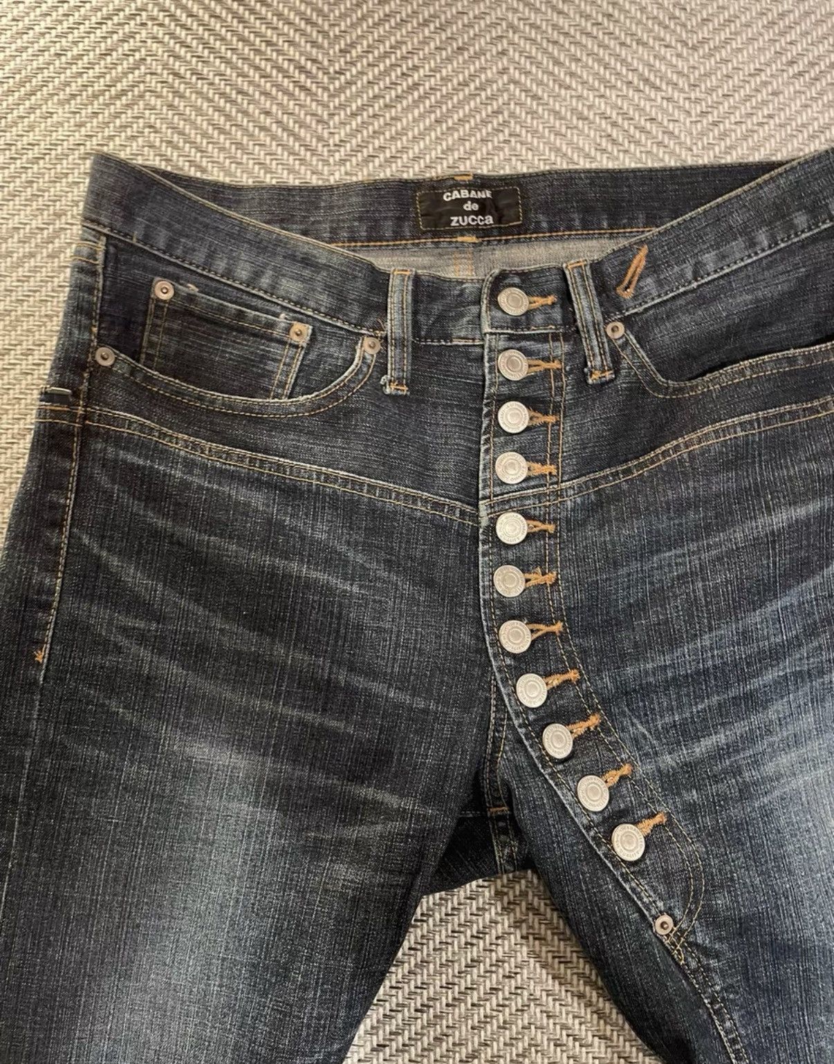 CABANE de ZUCCa Cabane de Zucca Archive Placket Multi-Button Jeans K24 Size US 34 / EU 50 - 3 Thumbnail
