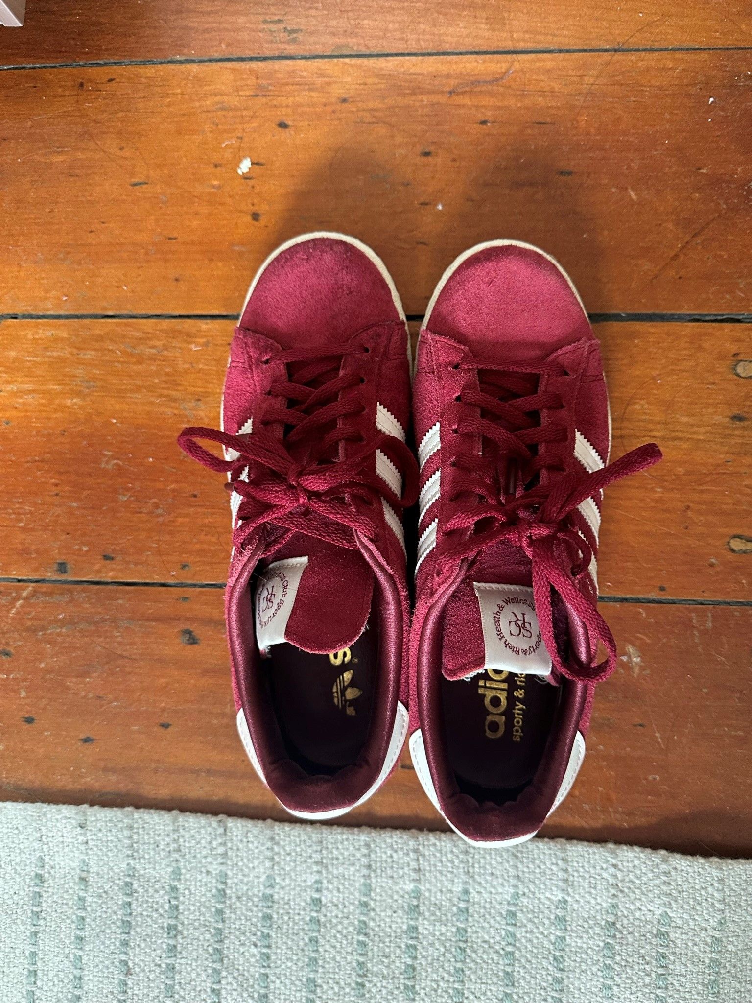 adidas gazelle silver green womens Adidas Campus 80s Sporty & Rich Merlot Cream HQ6074  juanma-shop