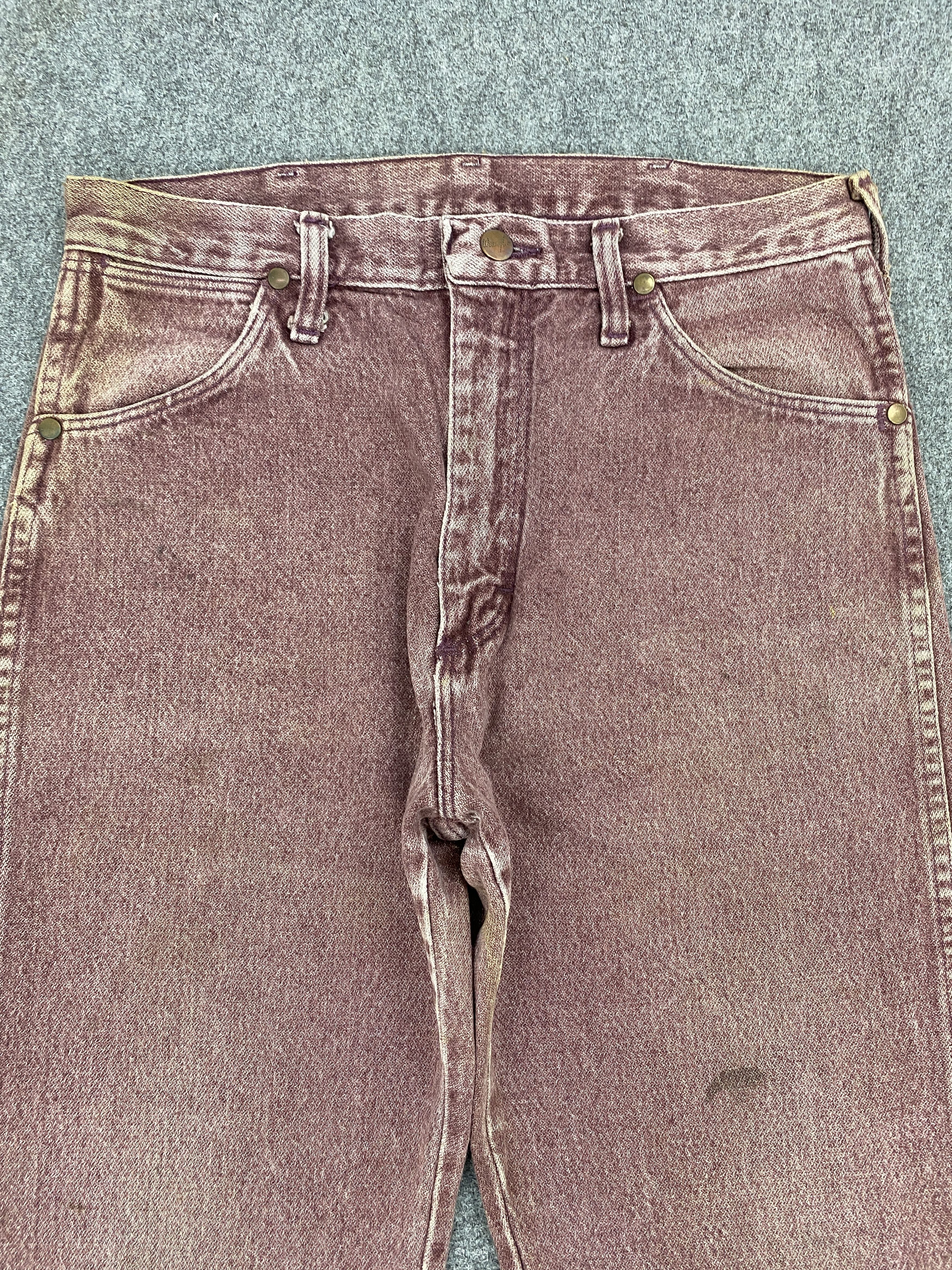 Vintage × Wrangler Vintage Wrangler Maroon Denim Jeans Size US 30 / EU 46 - 2 Thumbnail