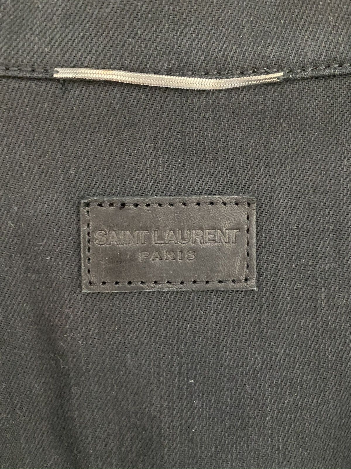 Saint Laurent Paris Saint Laurent Paris Denim Jacket Size US L / EU 52-54 / 3 - 3 Thumbnail