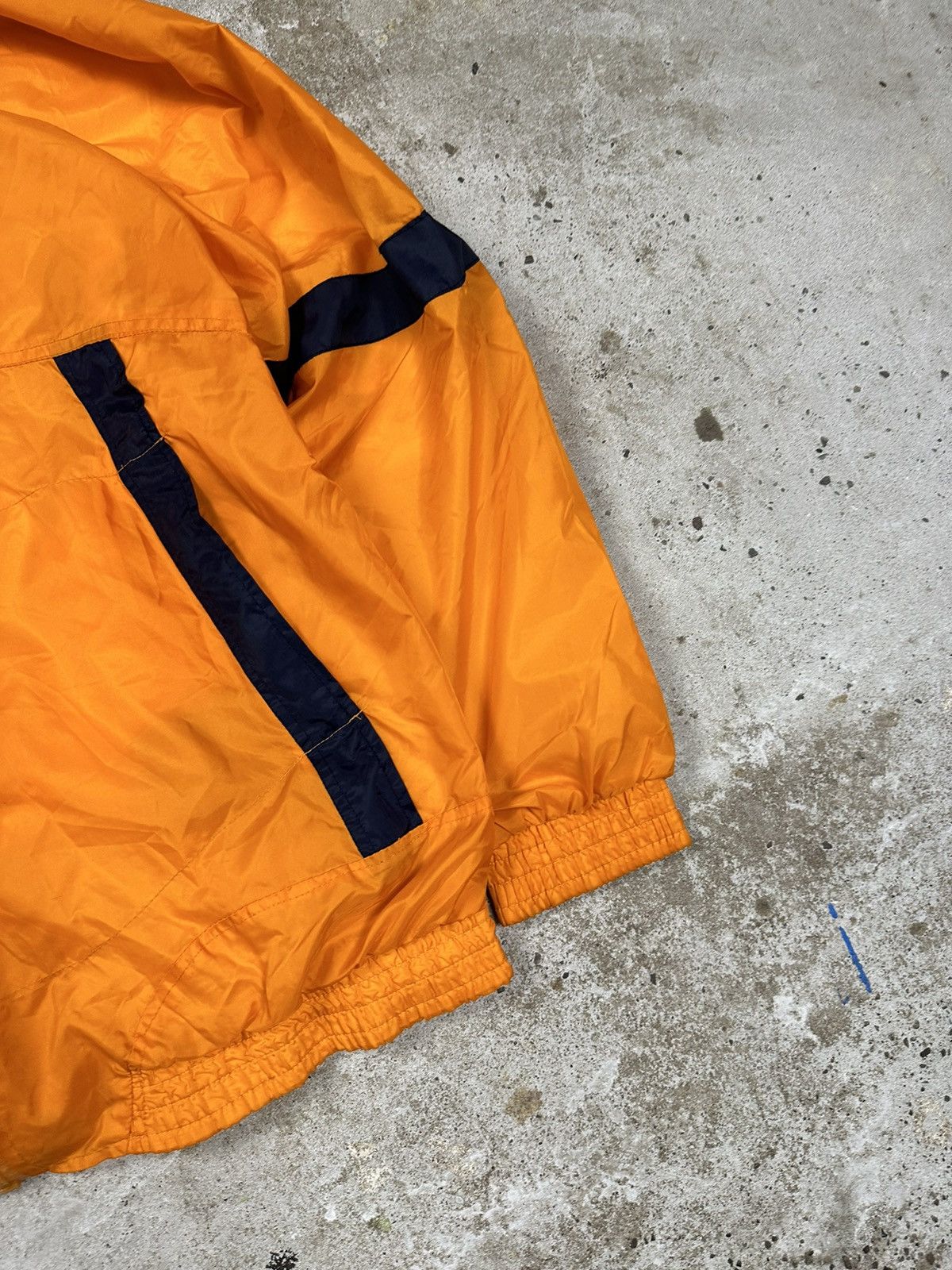 Nike × Vintage Vintage 90s Nike Orange Big Swoosh Track Jacket Light Size US L / EU 52-54 / 3 - 4 Thumbnail