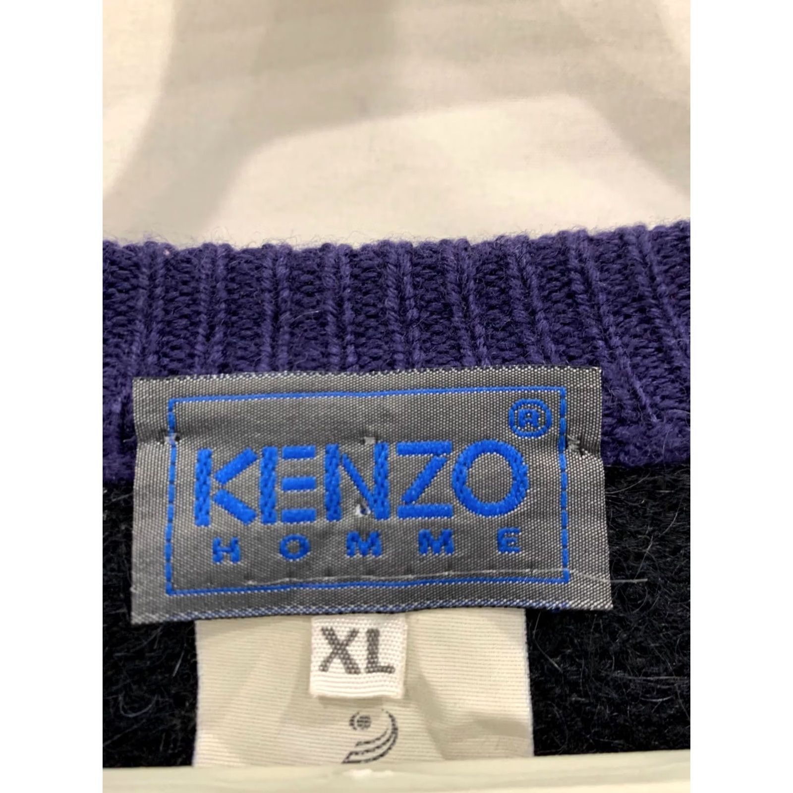 Kenzo Vtg KENZO HOMME Sweater XL V-Neck Fair Isle Alpaca Wool Italy Miss Deanna #226 Size US XL / EU 56 / 4 - 4 Thumbnail