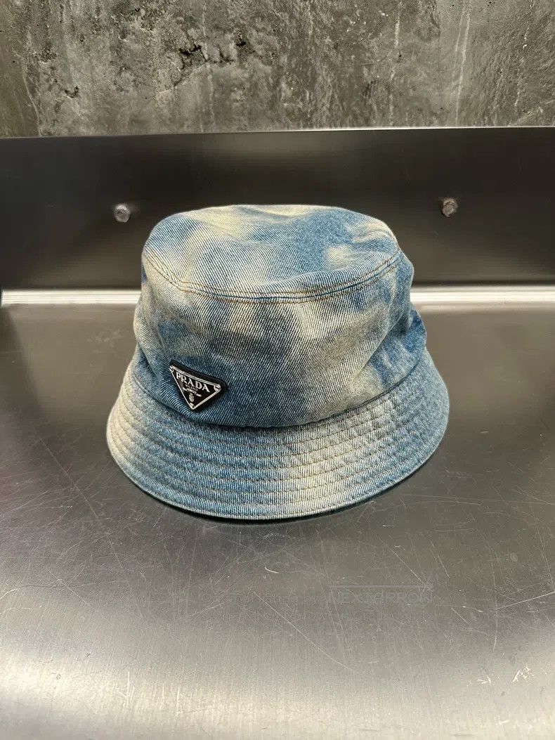 Prada Prada Denim Fisherman's Hat Size ONE SIZE - 2 Thumbnail
