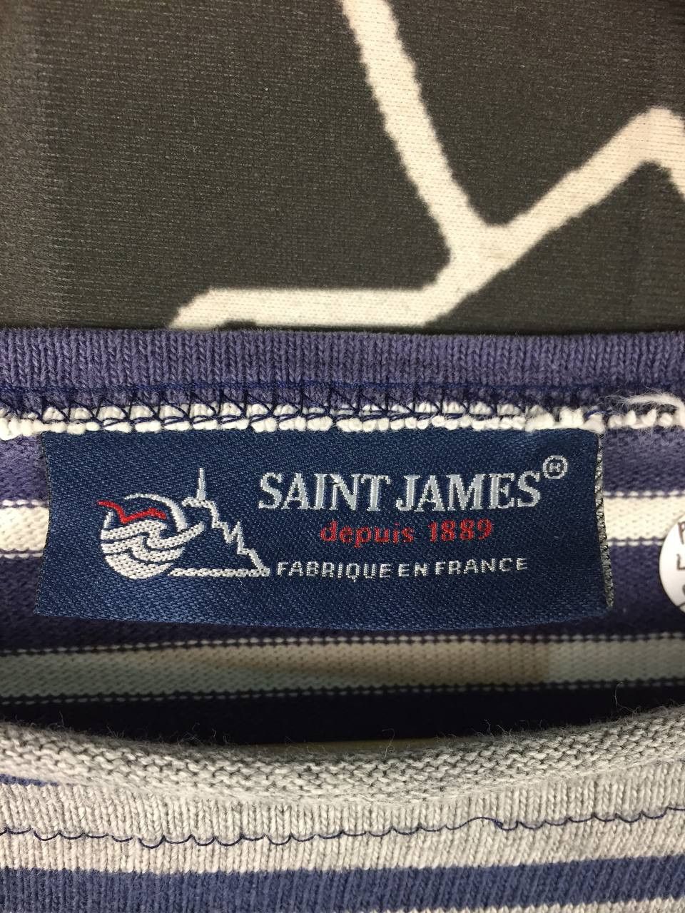 Saint James Vtg Saint James Mixed Patterns Breton Stripe Boat Neck Tee Size US M / EU 48-50 / 2 - 14 Thumbnail
