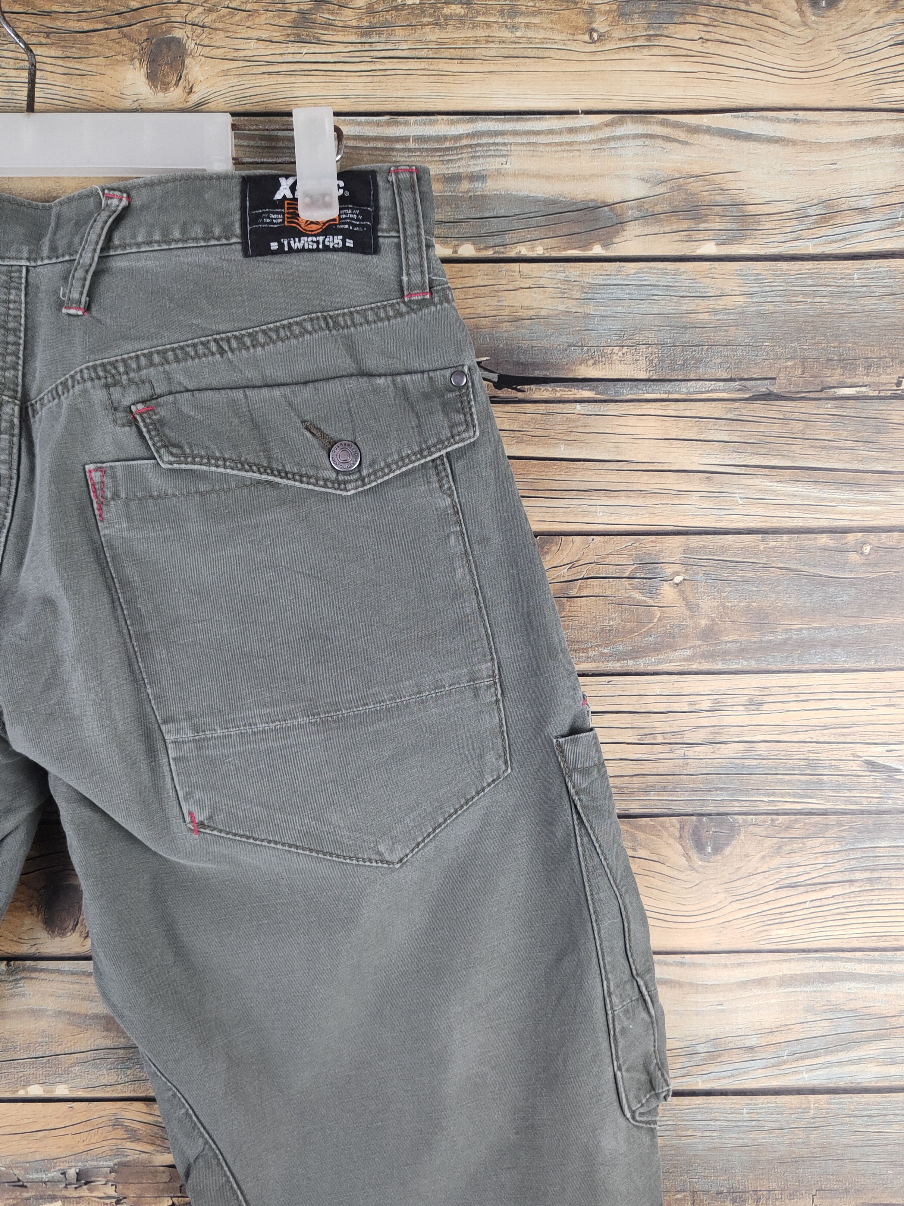 Japanese Brand DL Xebec Army Green Multipocket Cargo Pants #46-292T Size US 32 / EU 48 - 10 Thumbnail