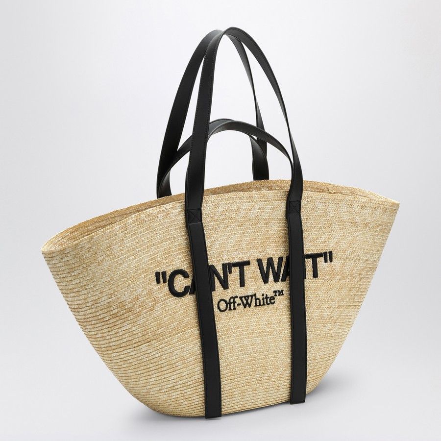 Off-White o1d2blof0924 Size: OS / Raffia Media Tote Bag Size ONE SIZE - 2 Thumbnail
