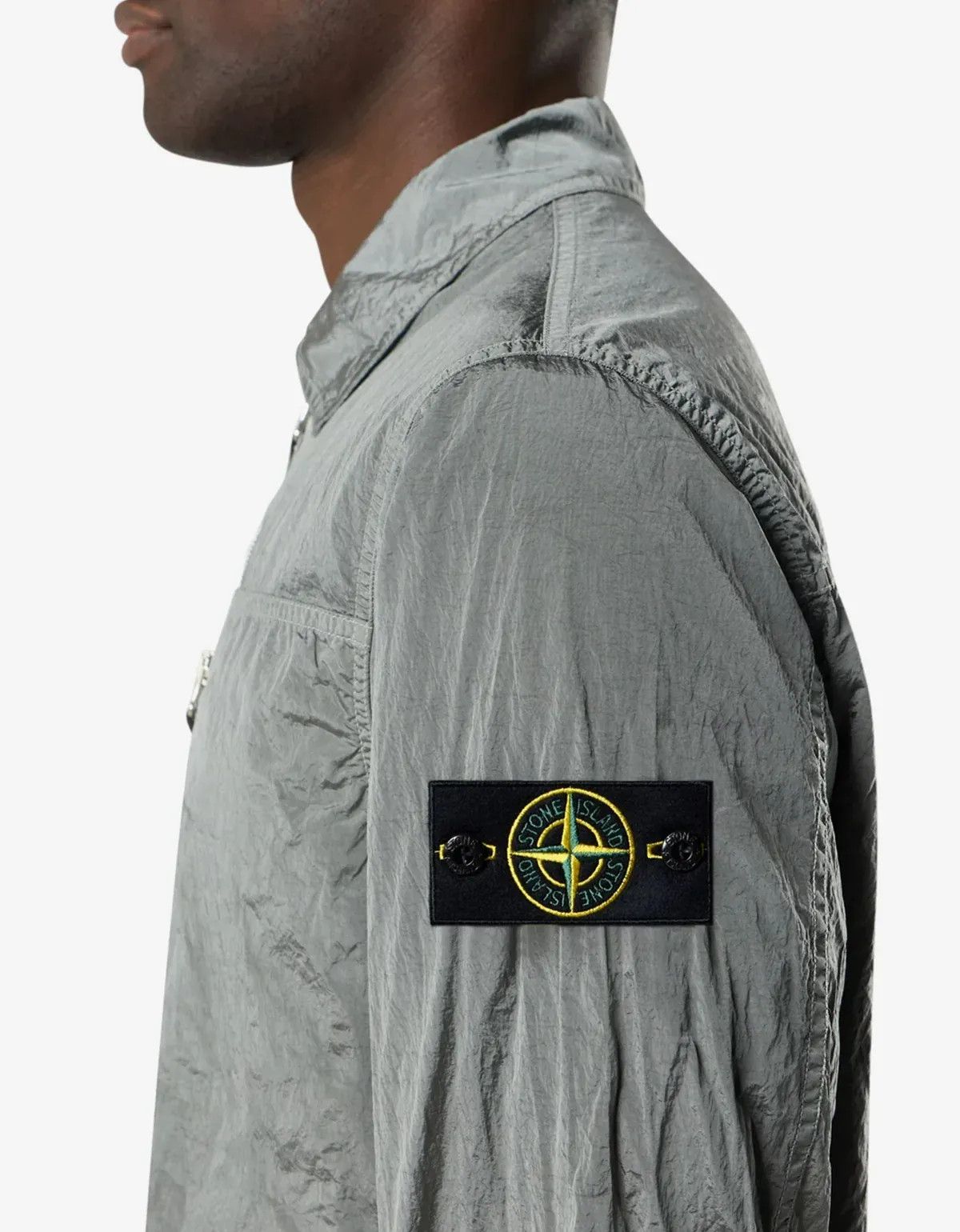Stone Island Stone Island Grey Nylon Metal Overshirt Size US S / EU 44-46 / 1 - 4 Thumbnail