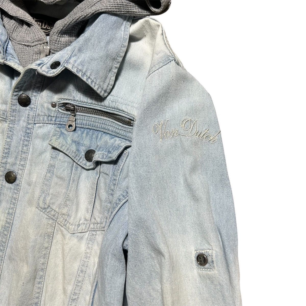 Von Dutch Vintage Von Dutch Hoodie Jeans Jacket Size L / US 10 / IT 46 - 7 Thumbnail