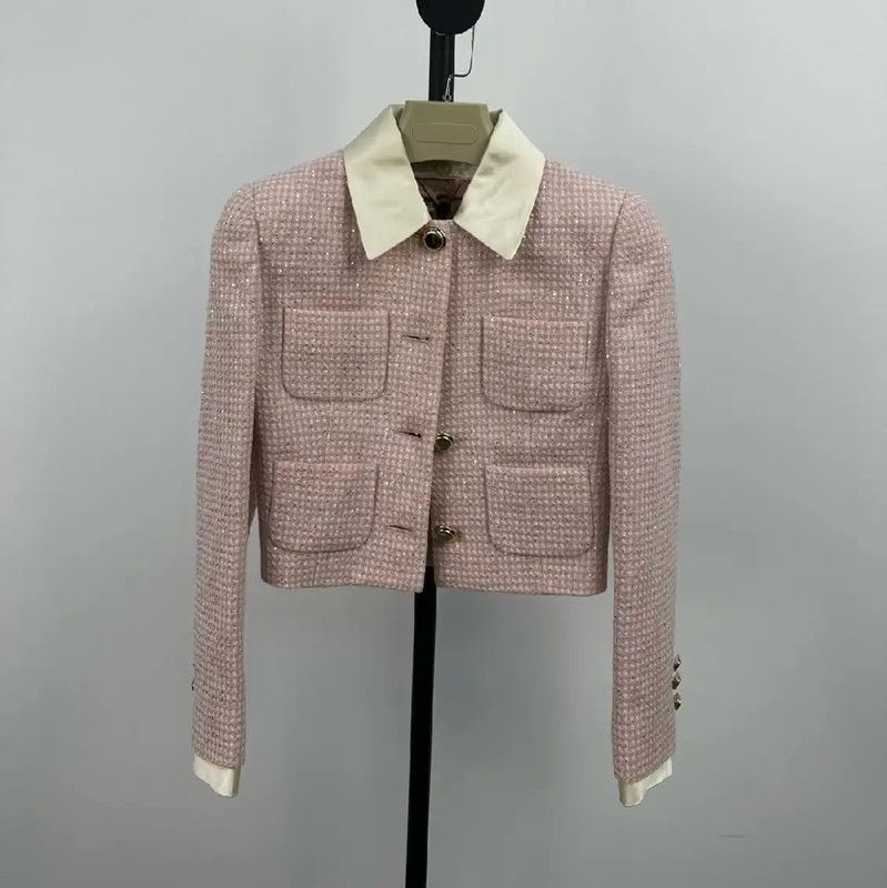 Miu Miu Miu Miu Pink Cotton Cardigan for Women 0089 Size M / US 6-8 / IT 42-44 - 1 Thumbnail