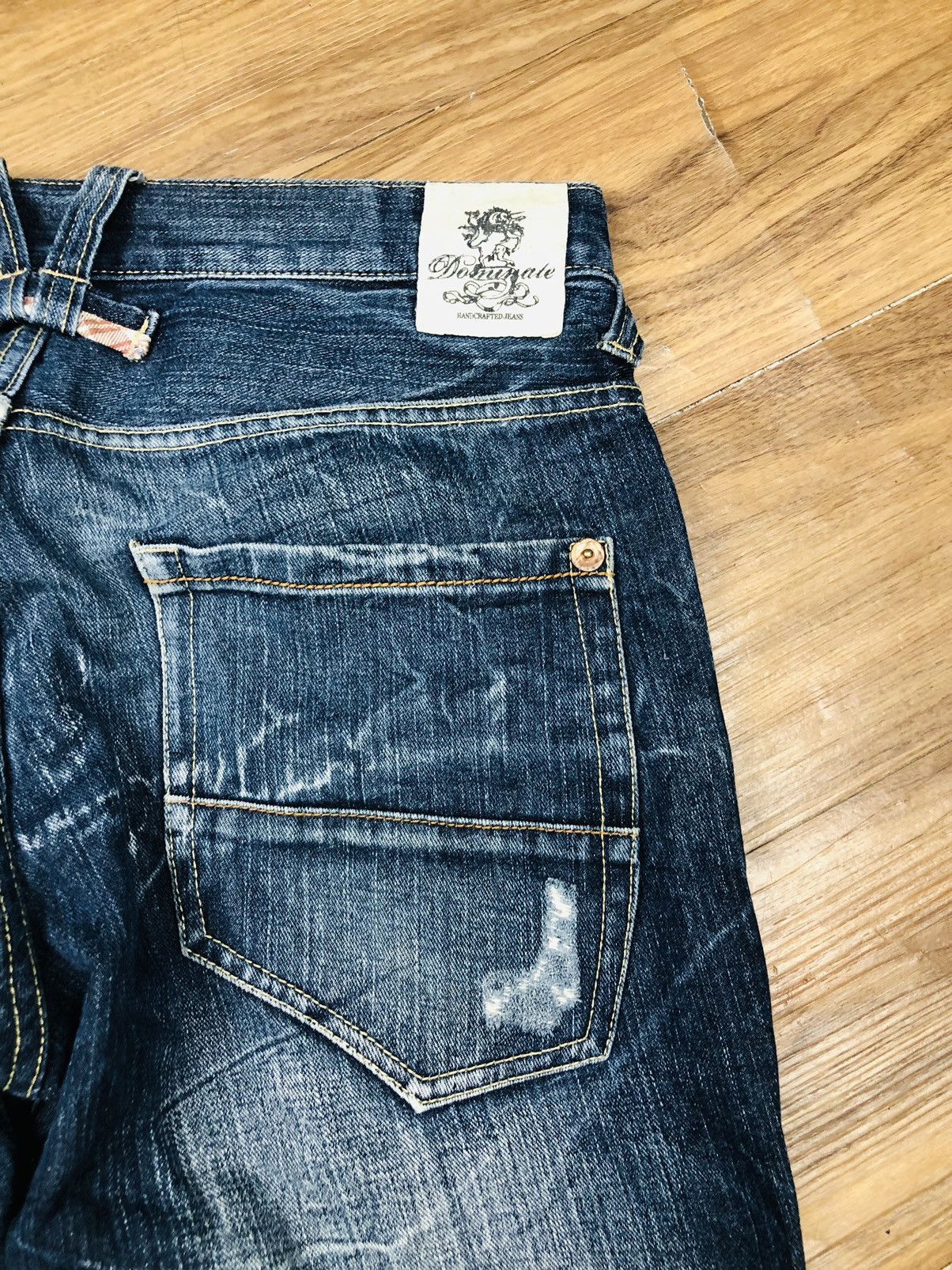 Japanese Brand Dominate Handcrafted Jeans (33) Size US 32 / EU 48 - 17 Thumbnail