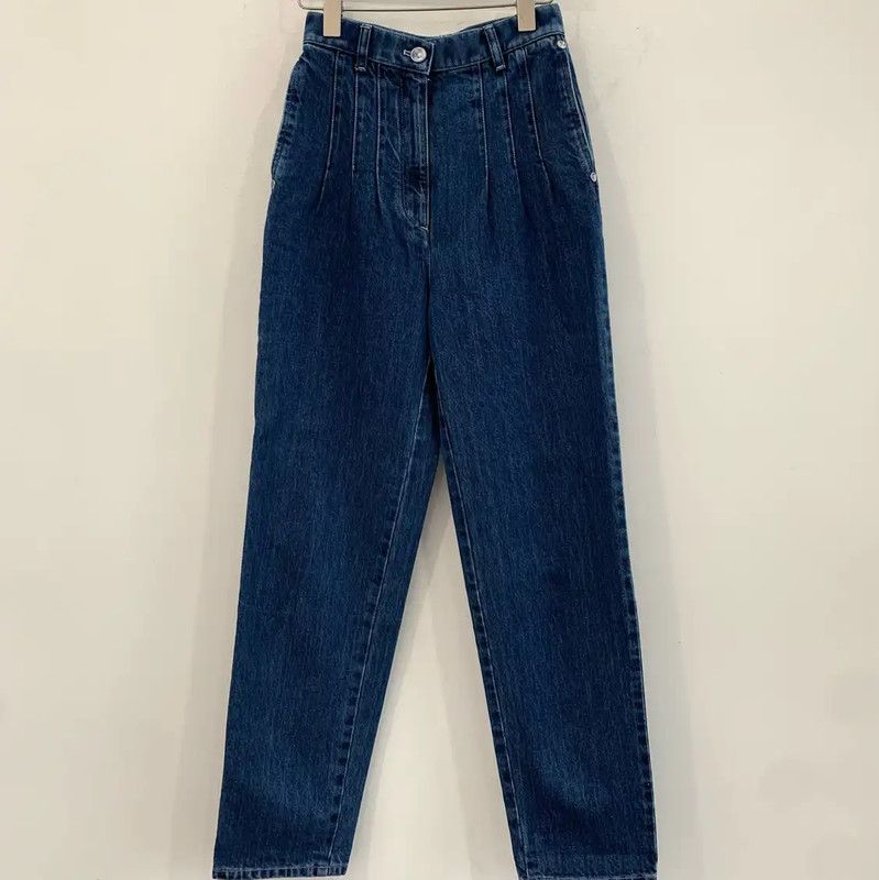 Chanel Chanel Blue Denim Women's Pants 0089 Size 23" - 1 Thumbnail