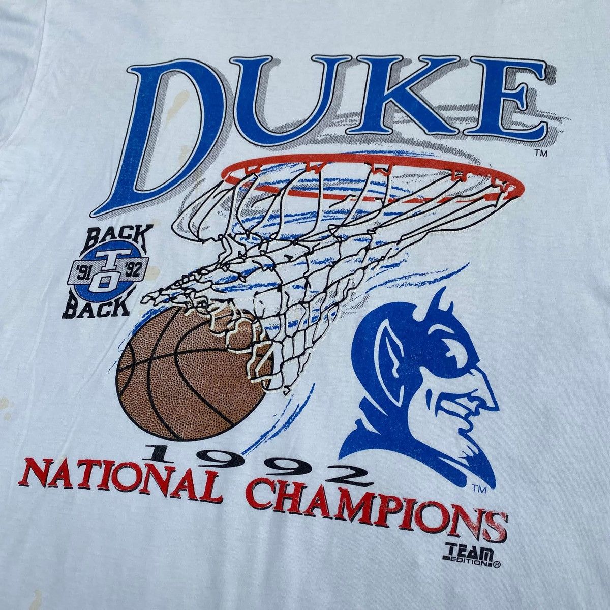 NBA RARE ‼️ Duke Blue Devils Size US XL / EU 56 / 4 - 2 Thumbnail