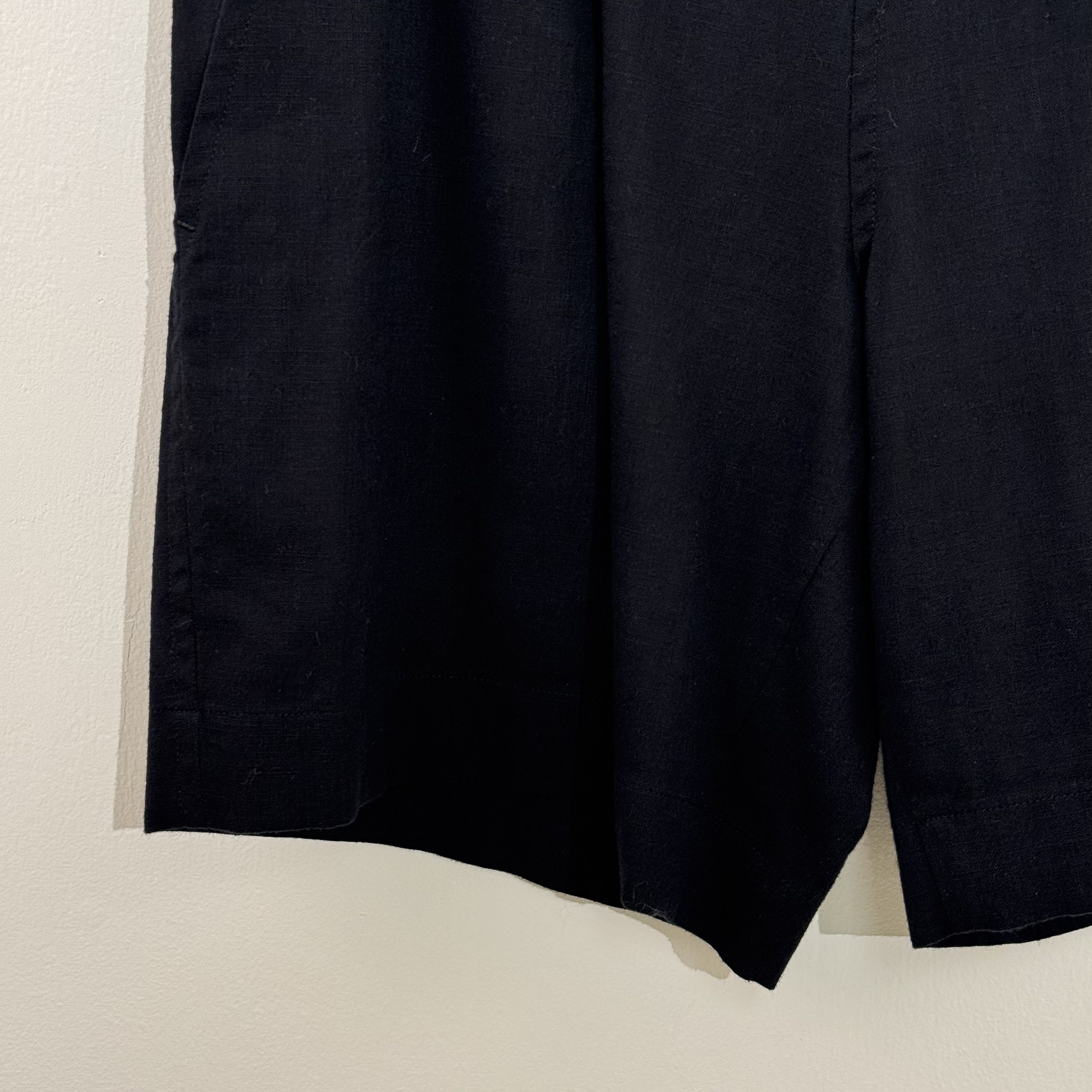 Y's Y's Yohji Yamamoto Linen Pleated Shorts Size US 32 / EU 48 - 3 Thumbnail