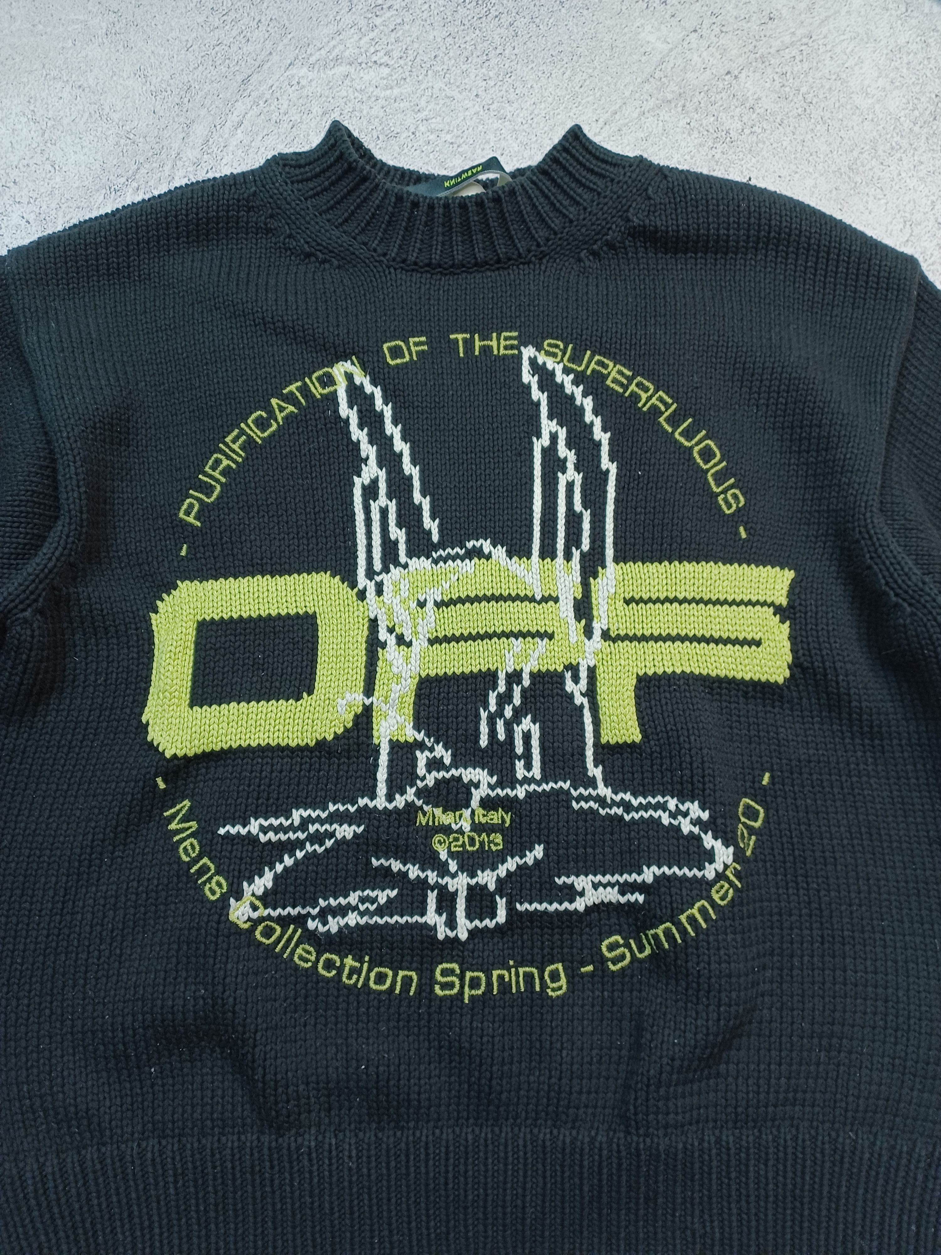 Off-White Off-White Black and Green Harry The Rabbit Sweater Size US S / EU 44-46 / 1 - 3 Thumbnail