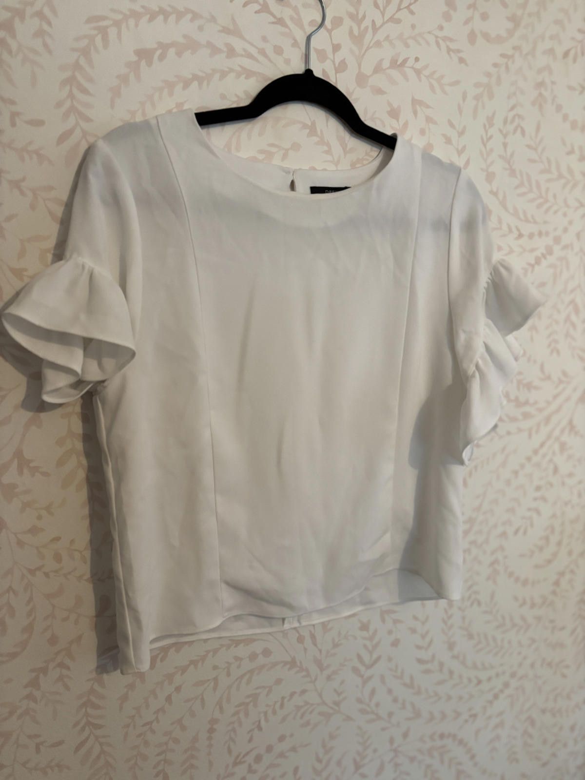 Drew House Saks 5th Ave Luxury Brand DREW Blouse with Ruffle Sleeves Size S / US 4 / IT 40 - 1 Thumbnail