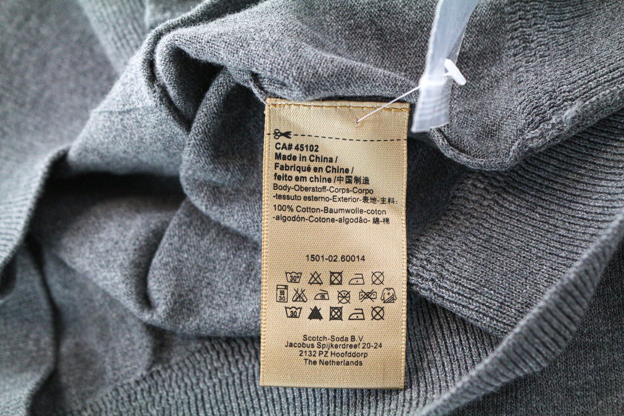 Scotch & Soda AMS COUTURE S Grey Cotton Cardigan Sweatshirt 74476 Size US S / EU 44-46 / 1 - 6 Thumbnail