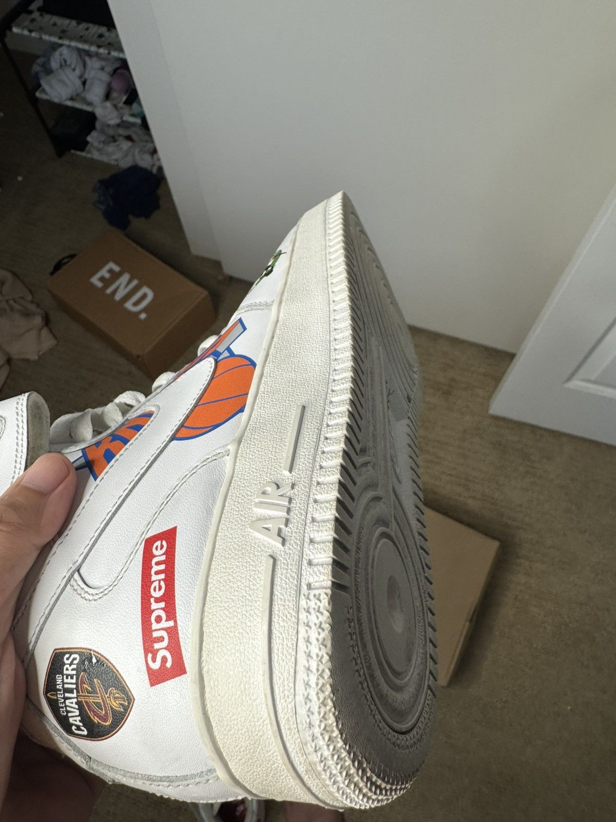 NBA × Nike × Supreme Nike Air Force 1 Supreme NBA Size US 11.5 / EU 44-45 - 13 Thumbnail