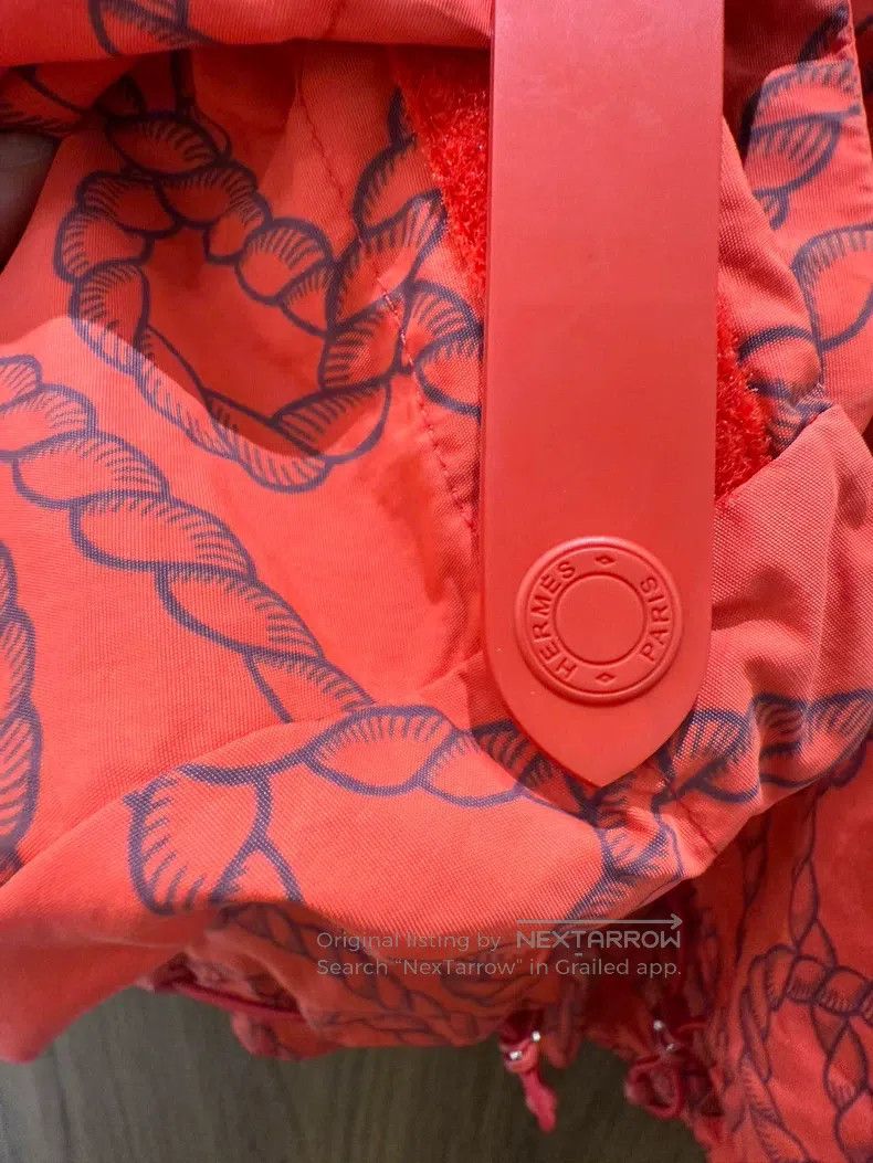 Hermes Hermes Red rope knot print jacket Size XXS / US 00 / IT 34 - 4 Thumbnail