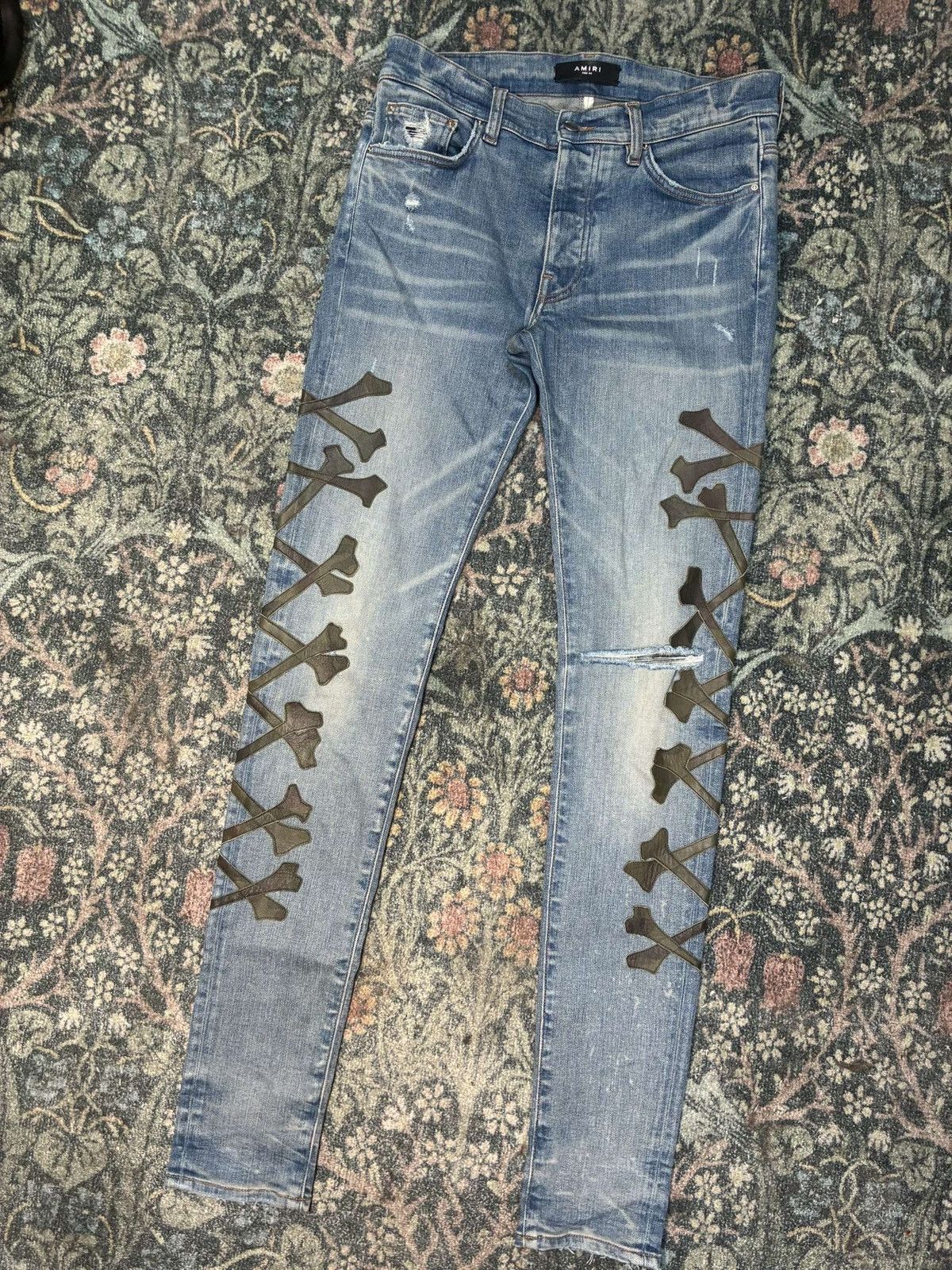 Amiri Amiri Camo Bone Denim Size US 30 / EU 46 - 2 Thumbnail