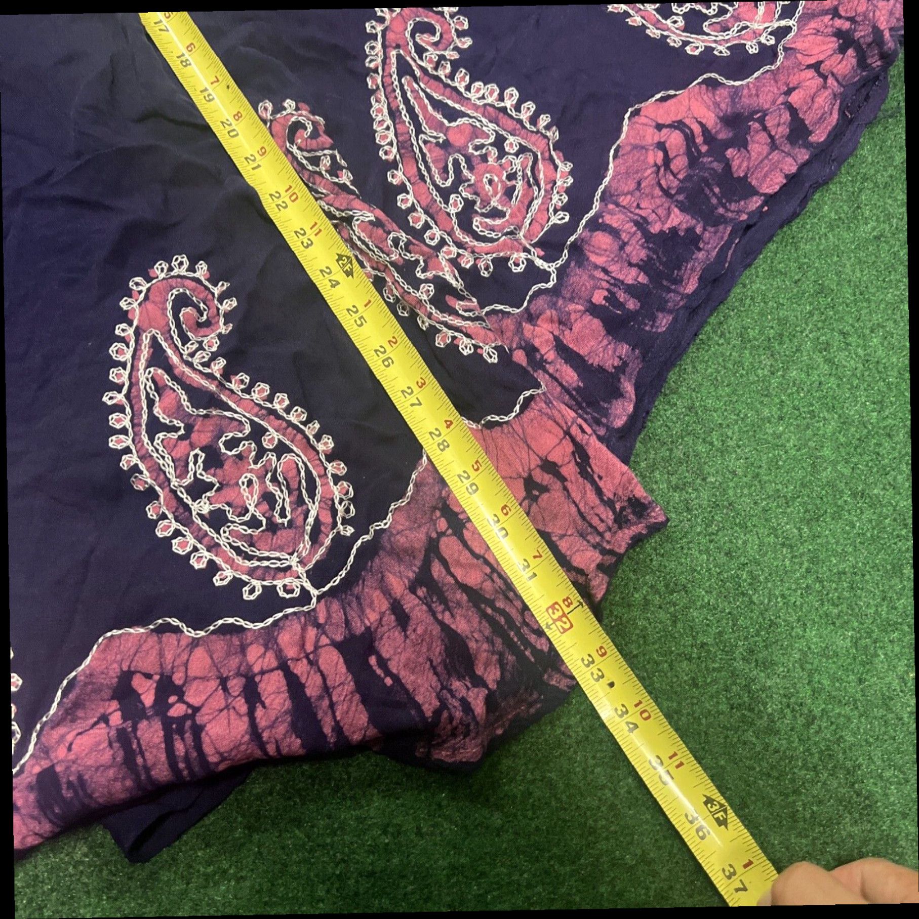 Vintage Fashion Force Womens Blouse Plus Size Purple Boho Top Size XXL / US 16-18 / IT 52-54 - 6 Thumbnail