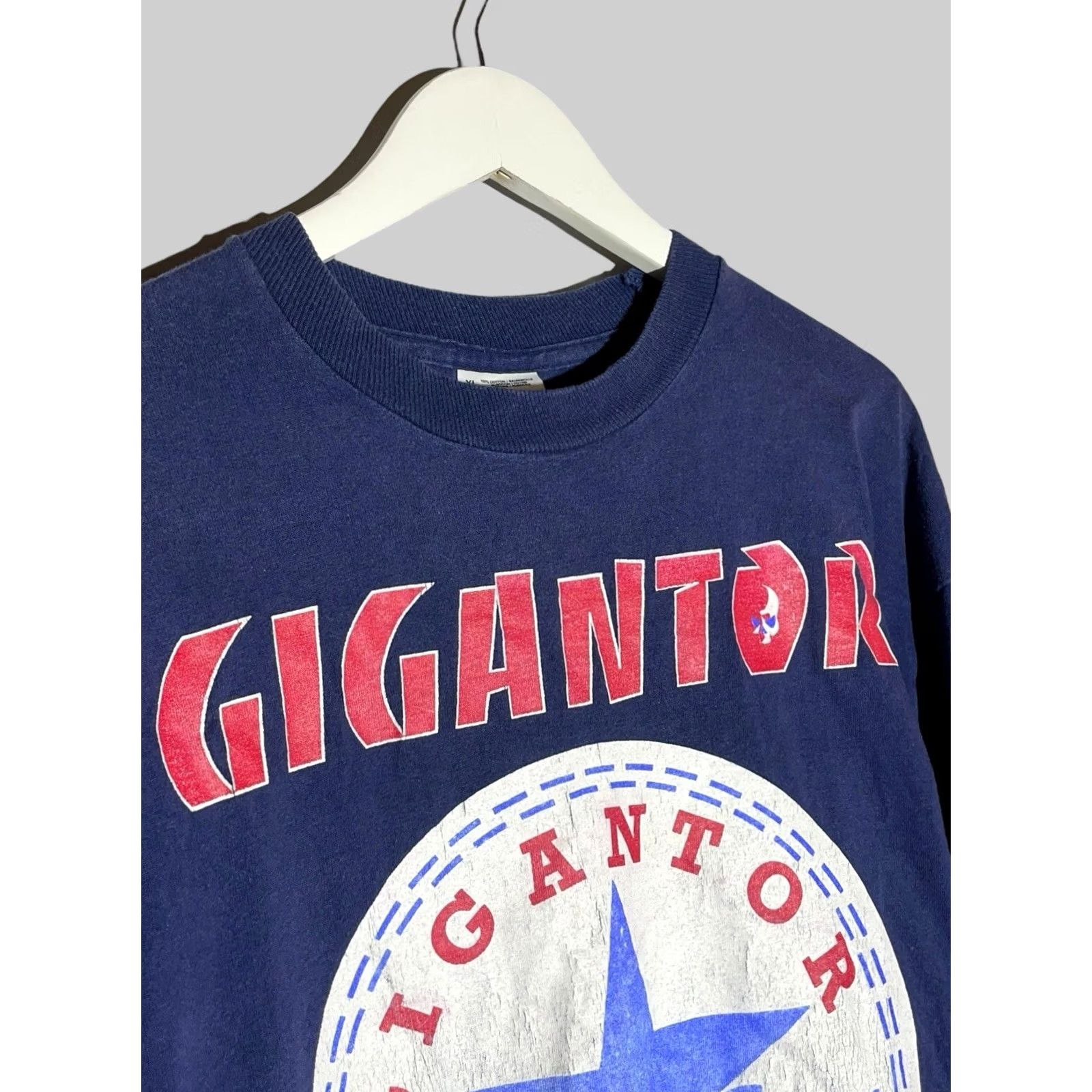 Vintage Gigantor Vintage Screen Stars Long Sleeve Shirt XL Blue 90s Mens T-Shirt Graphic Print Size US XL / EU 56 / 4 - 3 Thumbnail