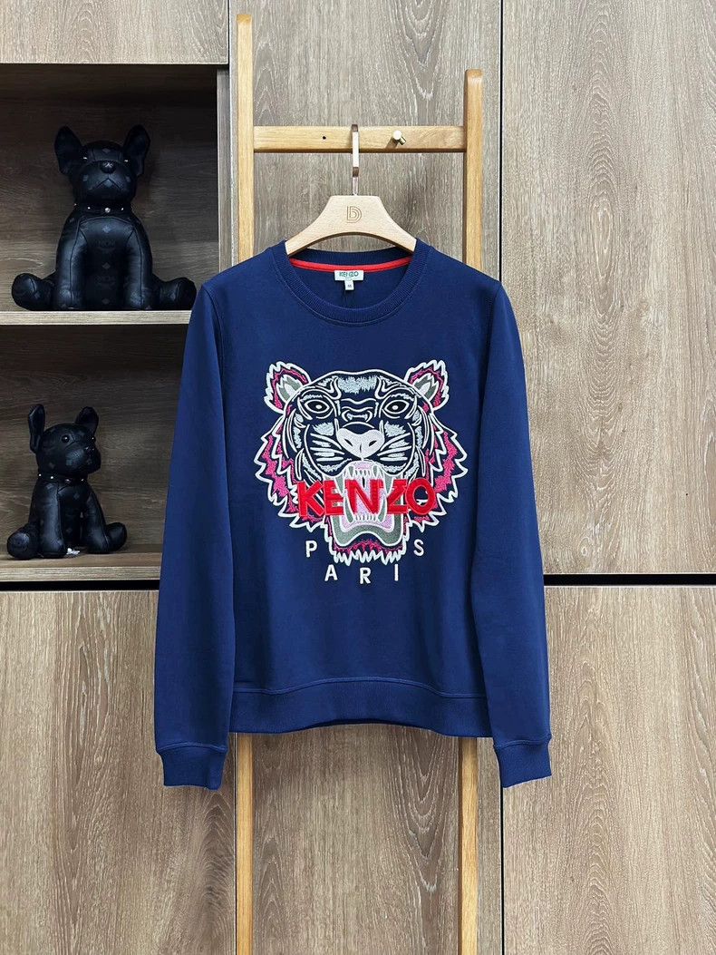 Kenzo KENZO Navy blue casual hoodie with round neck Size US M / EU 48-50 / 2 - 7 Thumbnail