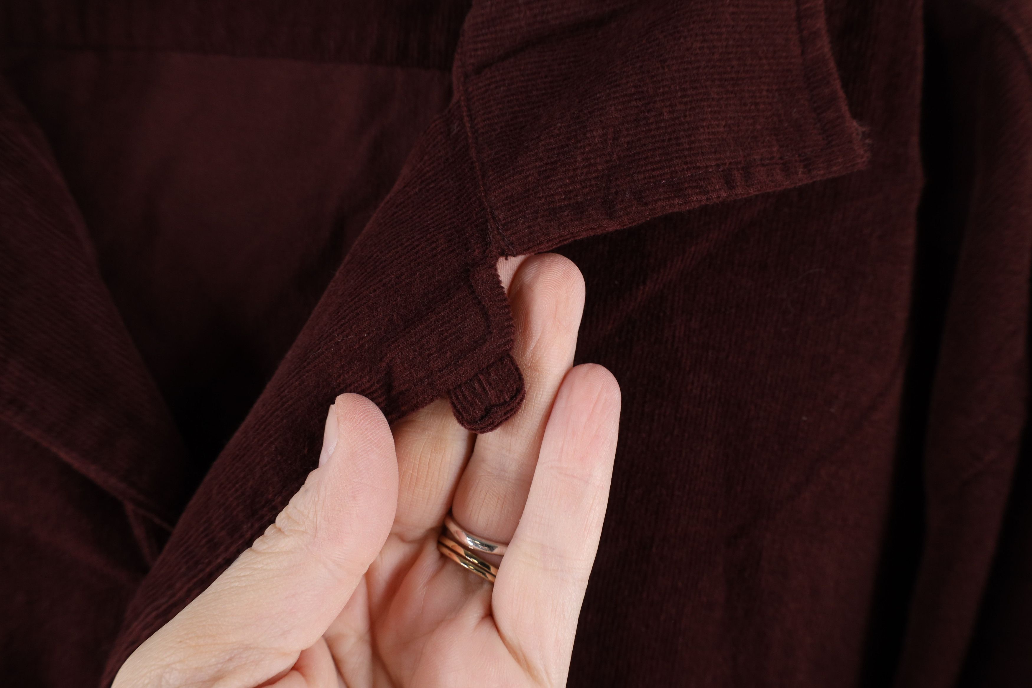 J.Crew × Vintage J Crew Collar Corduroy Double Pocket Button Shirt Burgundy Size US L / EU 52-54 / 3 - 7 Thumbnail