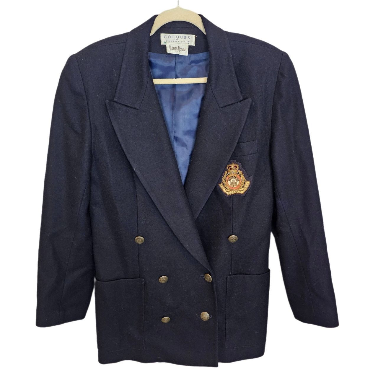 Neiman Marcus Vintage Neiman Marcus Womens Wool Blazer Dark Academia 10 Size L / US 10 / IT 46 - 1 Thumbnail