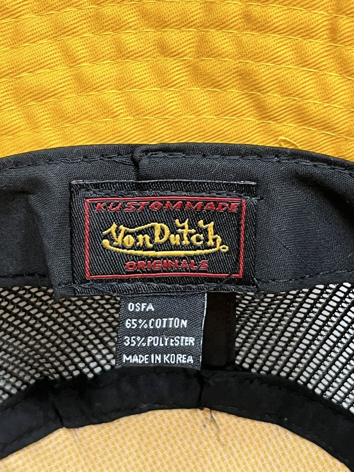 Von Dutch 🔥FYE🔥Vintage 90’s VON DUTCH Mesh Poly-Cotton Bucket Hat Size ONE SIZE - 7 Thumbnail