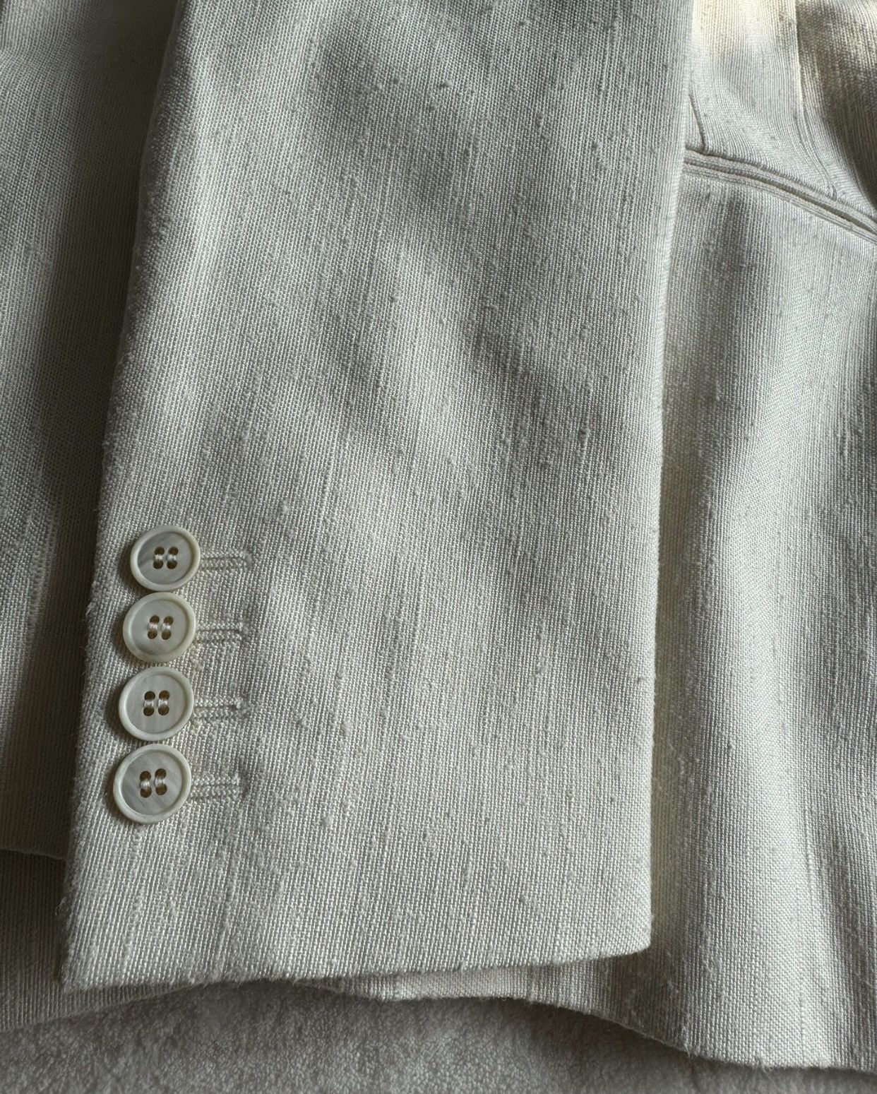 Saint Laurent Paris × Yves Saint Laurent Saint Laurent Men's Noble Young Master White Suit2412- Size 50S - 6 Thumbnail