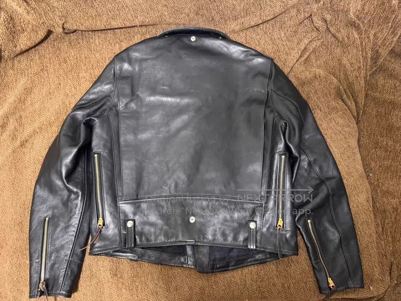 The Real McCoy's The Real McCoys Cable-stayed horseskin biker jacket Size US XXS / EU 40 - 2 Thumbnail