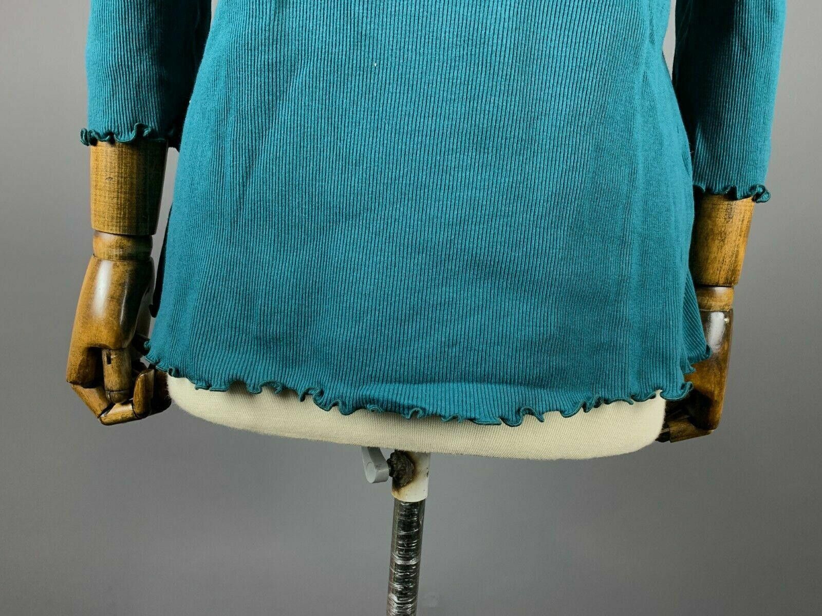 Designer Deerberg by Oska Blue Long Sleeve Top Blouse Size XL Size XL / US 12-14 / IT 48-50 - 3 Thumbnail