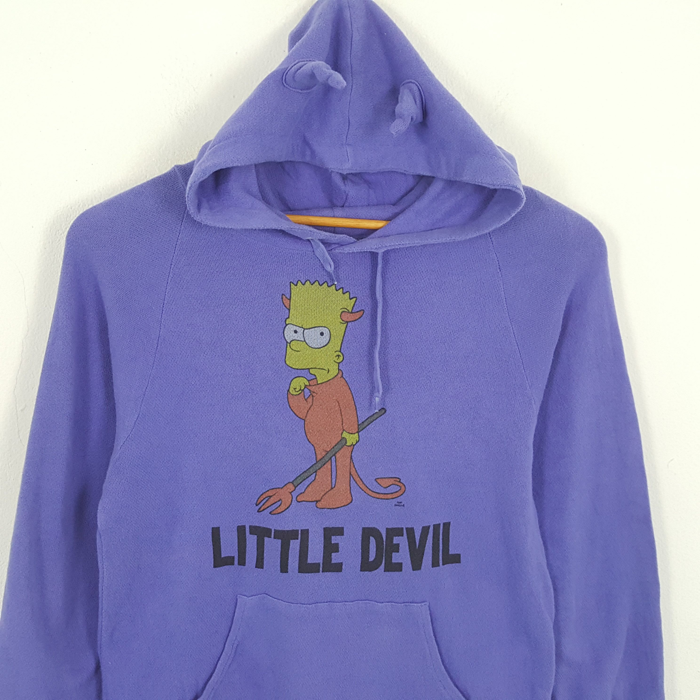 Cartoon Network × The Simpsons × Vintage Vintage THE SIMPSONS Little Devil Style Hoodies Size US S / EU 44-46 / 1 - 2 Thumbnail