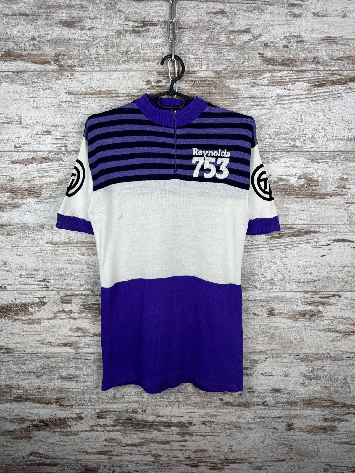 Vintage Mens Vintage Reynolds 753 jersey wool T-shirt rare cycling Size US L / EU 52-54 / 3 - 3 Thumbnail