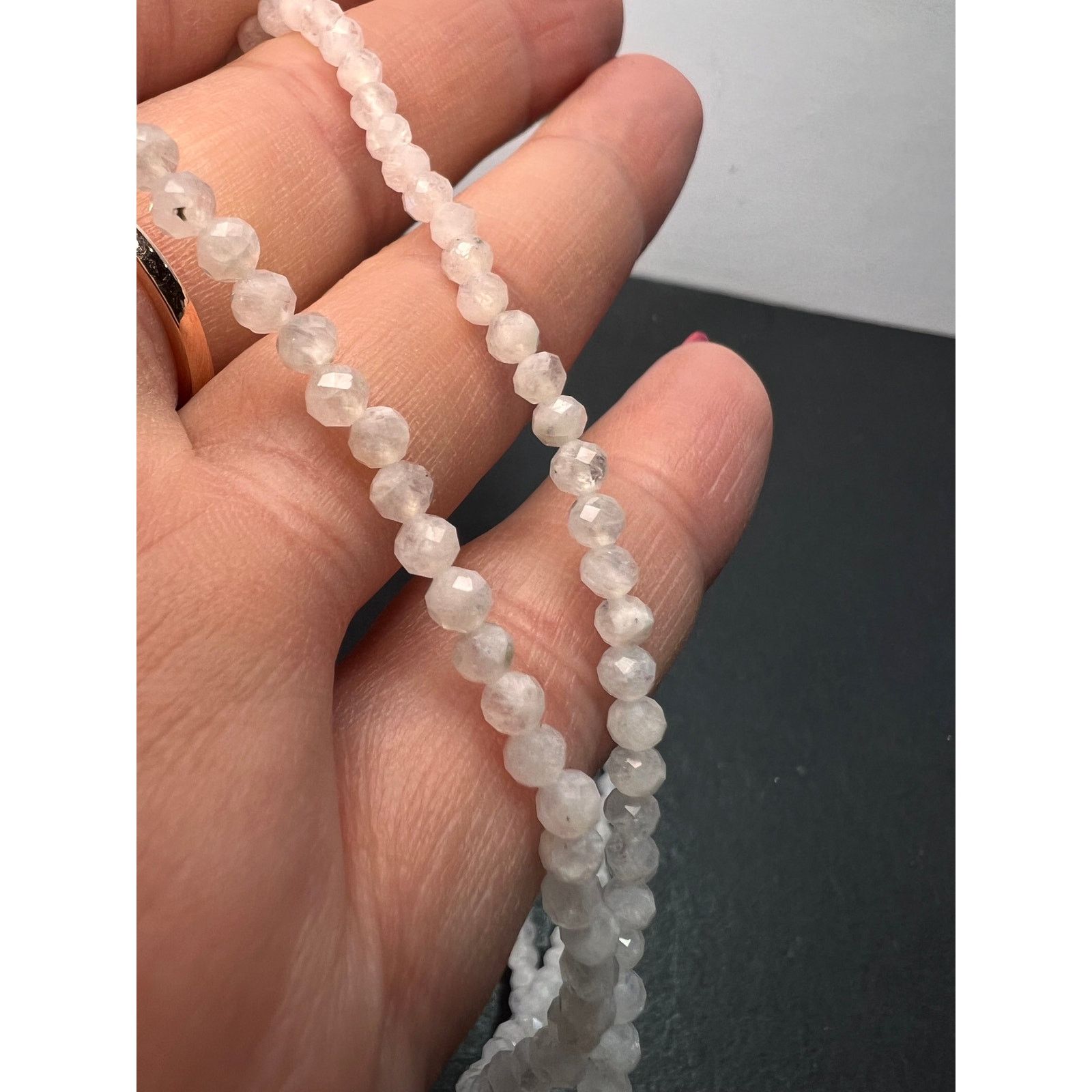 Other Rainbow moonstone and pearl necklace with sterling clasp Size ONE SIZE - 9 Thumbnail