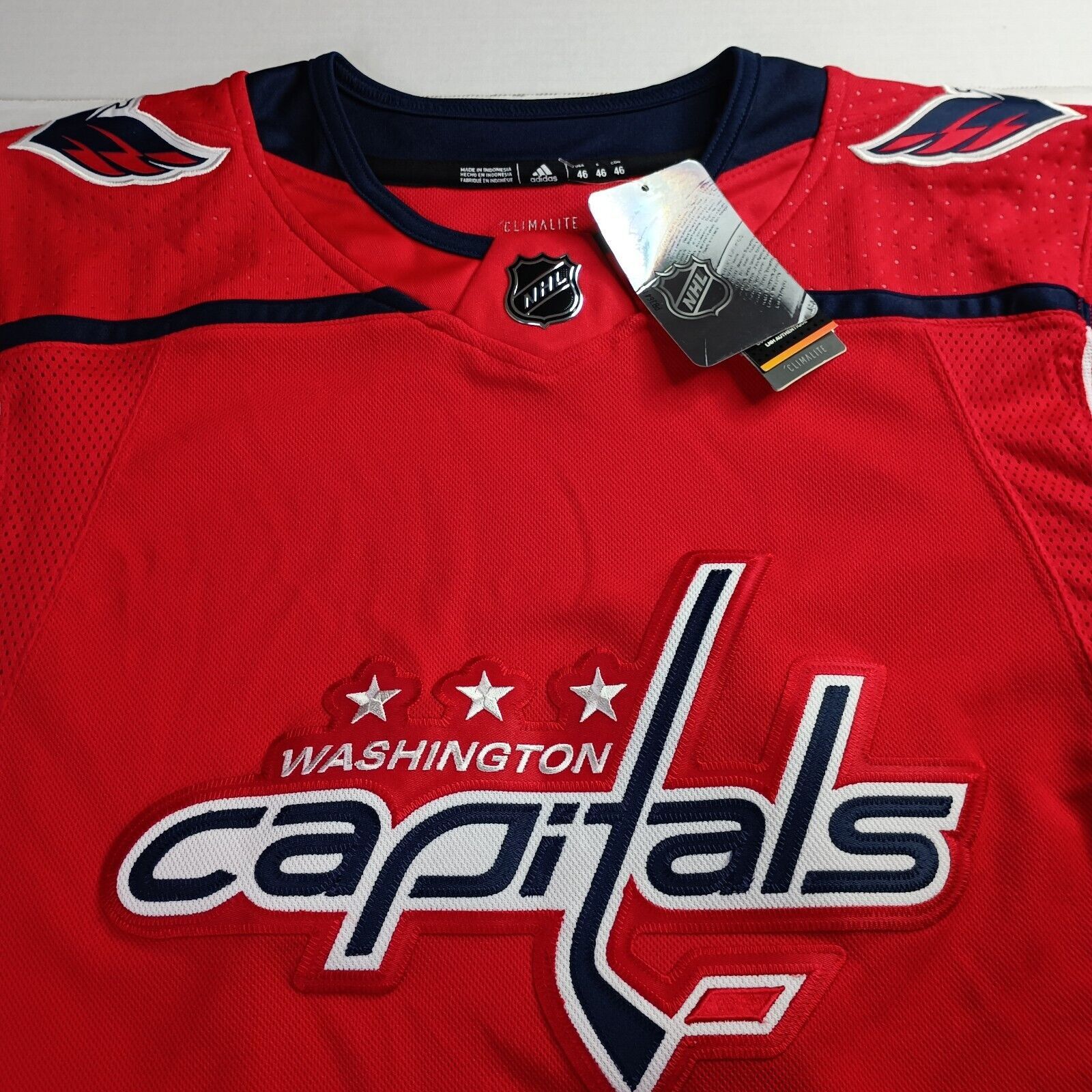 Adidas Adidas Authentic Washington Capitals Jersey Men's Size 46 Size US S / EU 44-46 / 1 - 4 Thumbnail