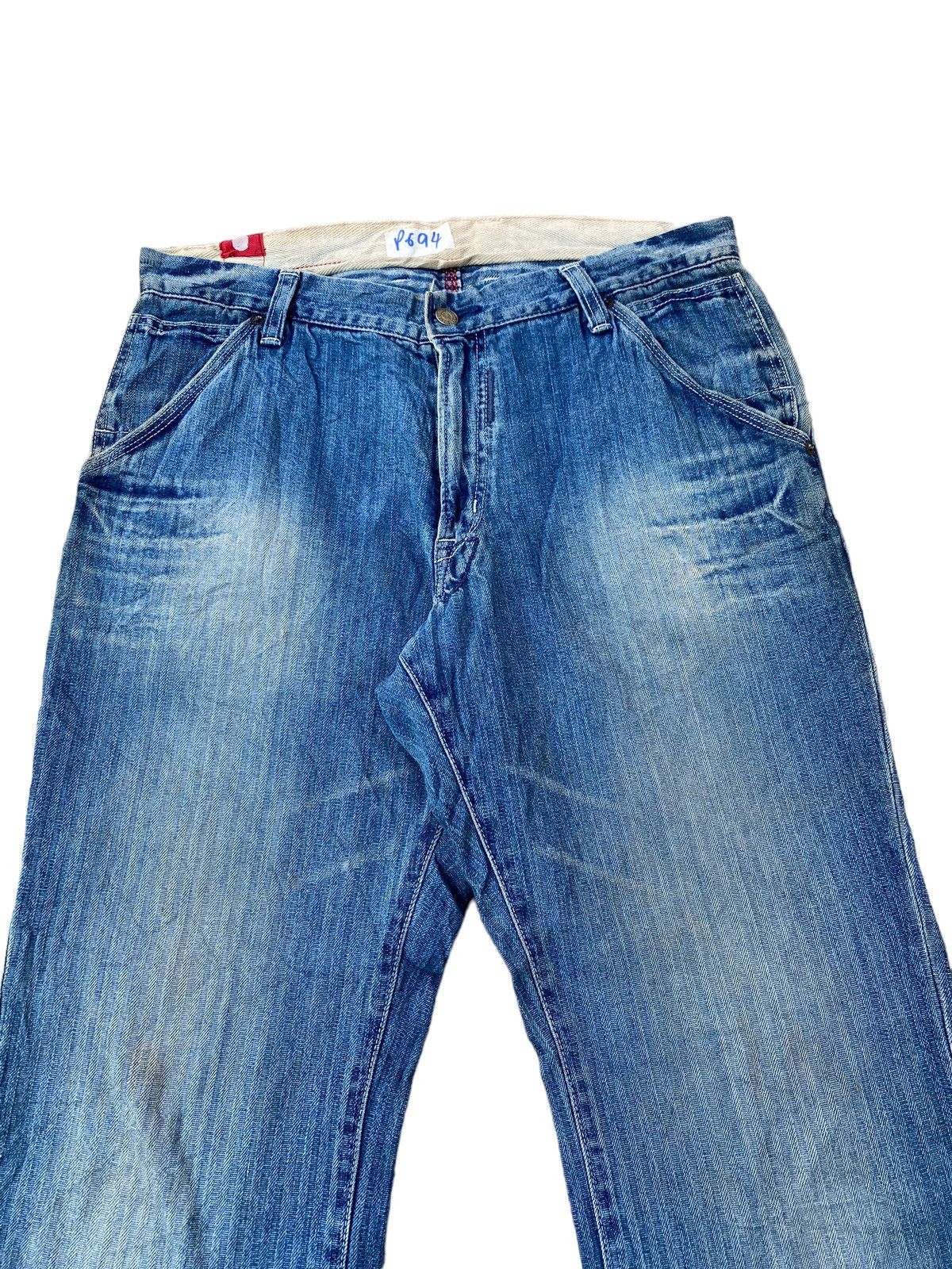 Japanese Brand Vintage Blue Way Faded Pant Size US 34 / EU 50 - 3 Thumbnail