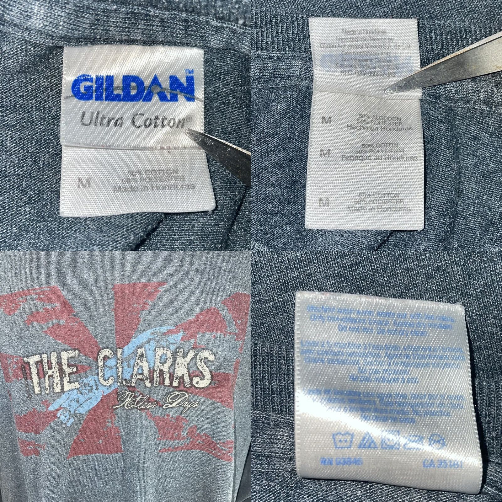 Clarks Gildan Ultra Cotton The Clarks Restless Days Long Sleeve Crew Neck Gray Shirt Men M Size US M / EU 48-50 / 2 - 8 Thumbnail