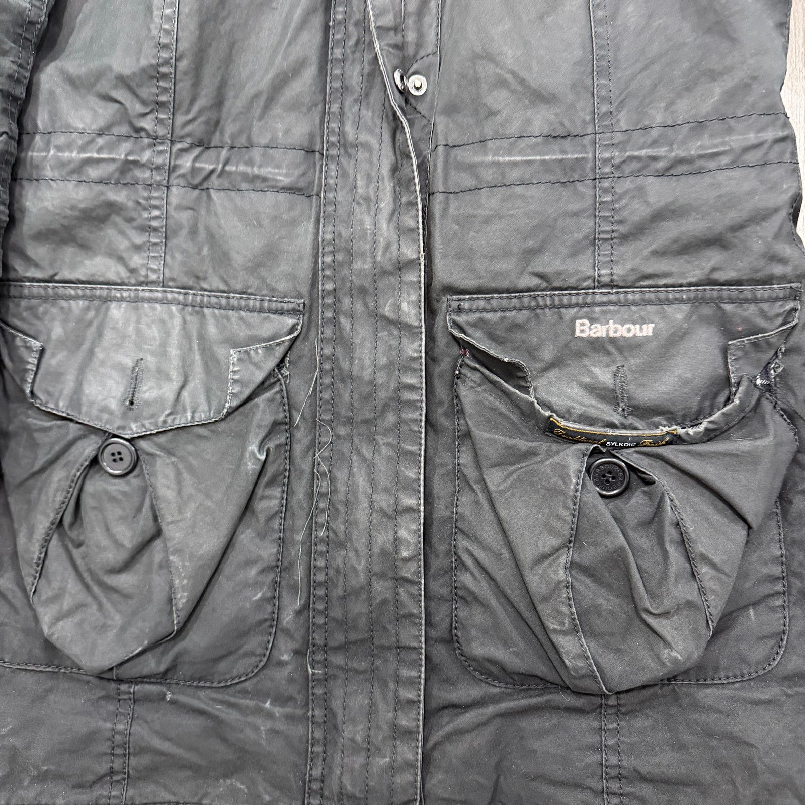 Barbour Barbour Brenin Parka Jacket Women's 8 Black Hooded Wax Size M / US 6-8 / IT 42-44 - 3 Thumbnail