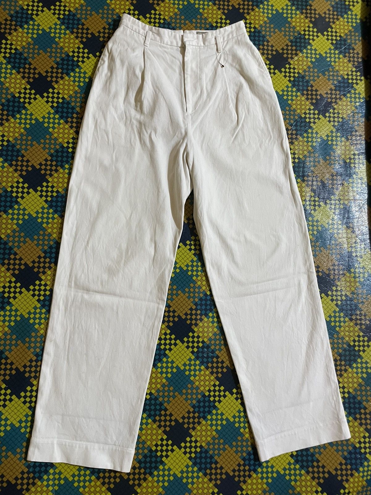 Margaret Howell Margaret Howell Made in Japan Wide-Leg Pleated Trousers Size 27" / US 4 / IT 40 - 1 Thumbnail