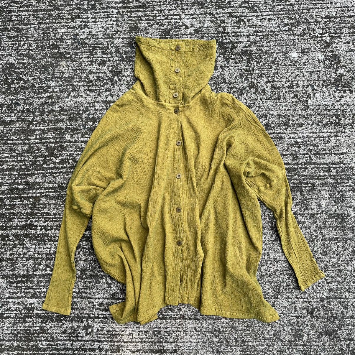 Issey Miyake Issey Miyake ME Textured Convertible Collar Shirt Jacket Size ONE SIZE - 1 Thumbnail
