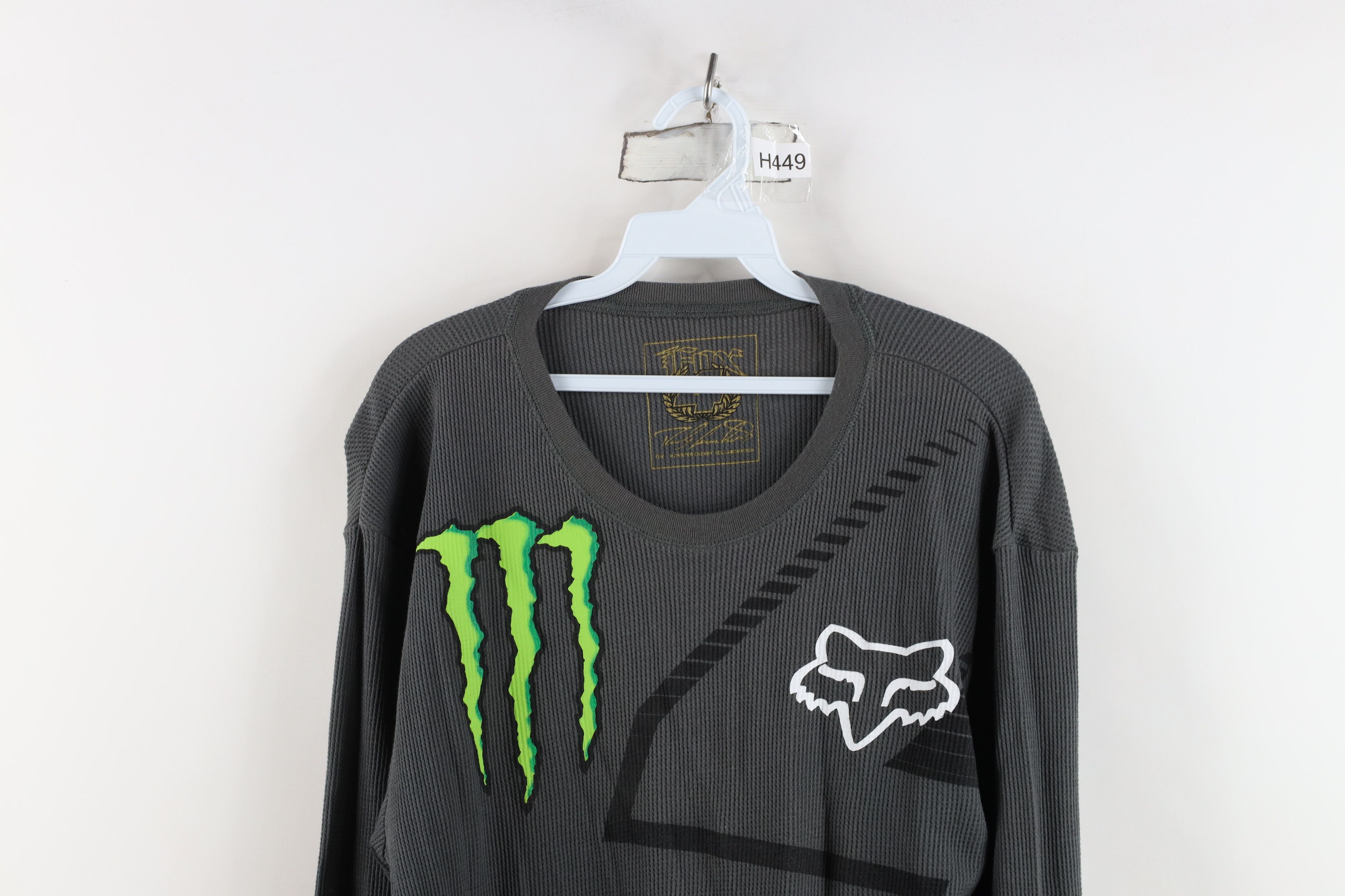 Fox Racing Fox Racing x Monster Energy Thermal Waffle Knit T-Shirt Size US XL / EU 56 / 4 - 2 Thumbnail