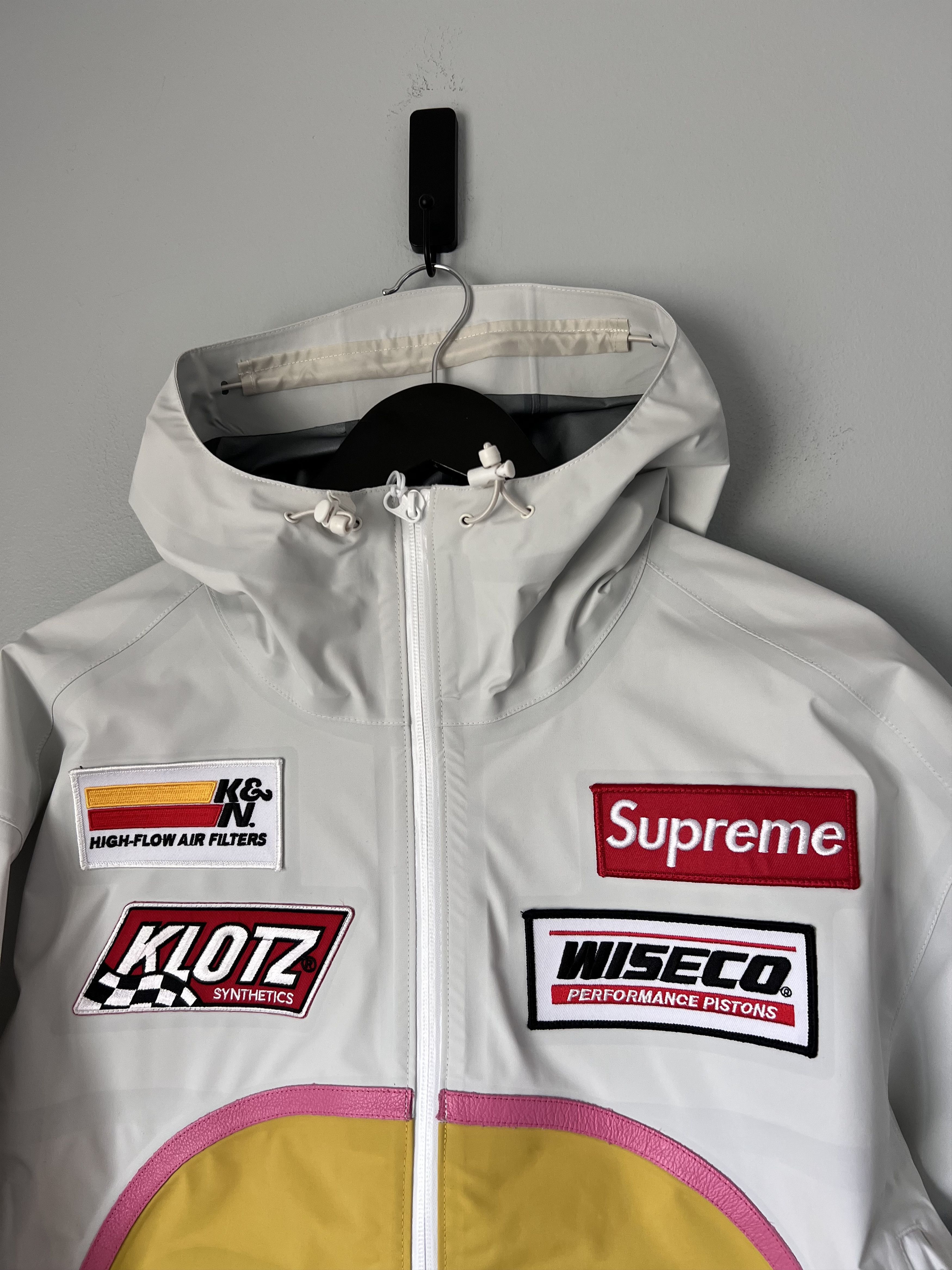 Supreme Vanson Leathers Gore-Tex Shell Jacket in White