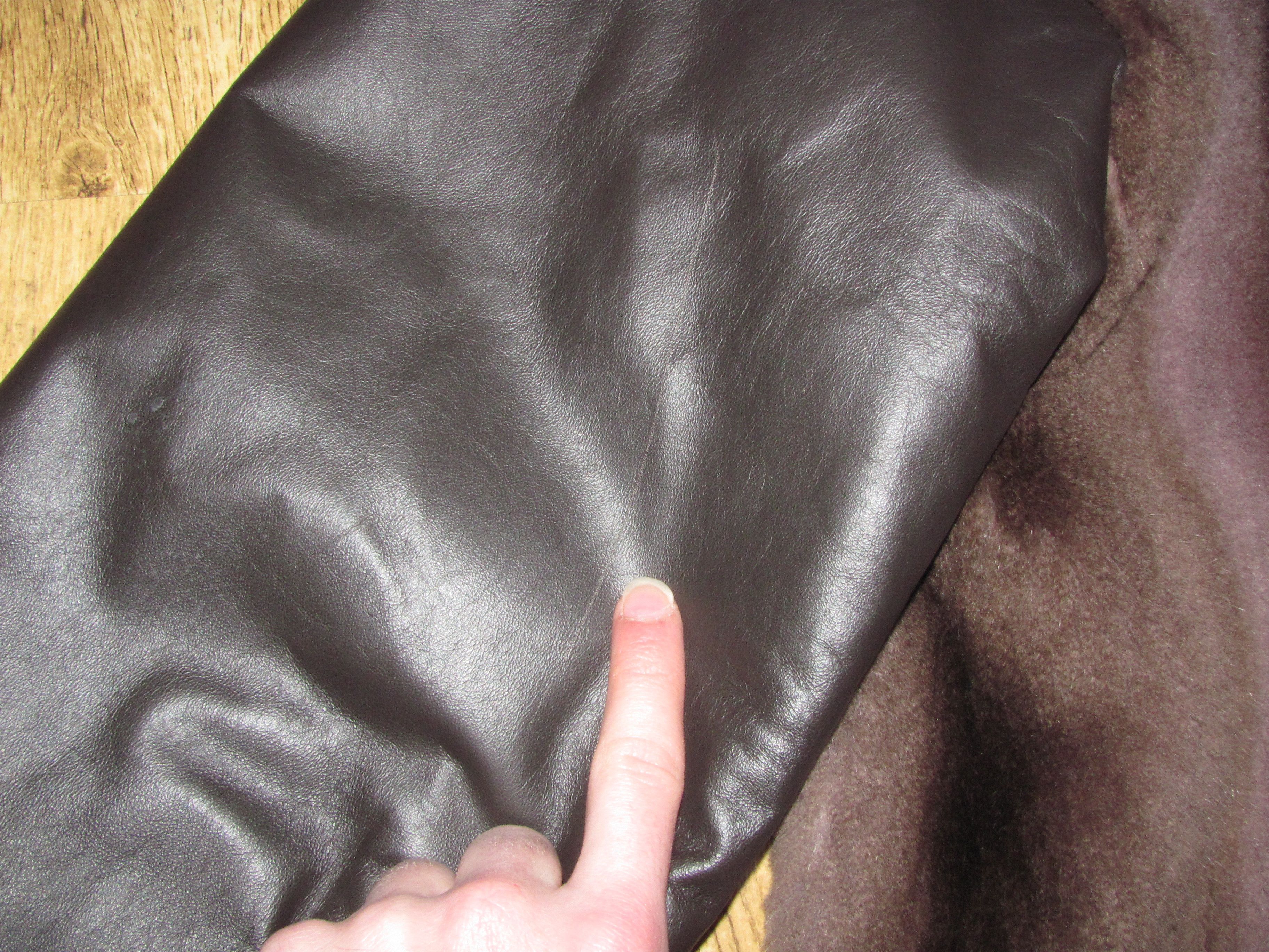 Vintage VINTAGE HOODED FUR COAT WITH LEATHER SLEEVES Size US M / EU 48-50 / 2 - 15 Thumbnail