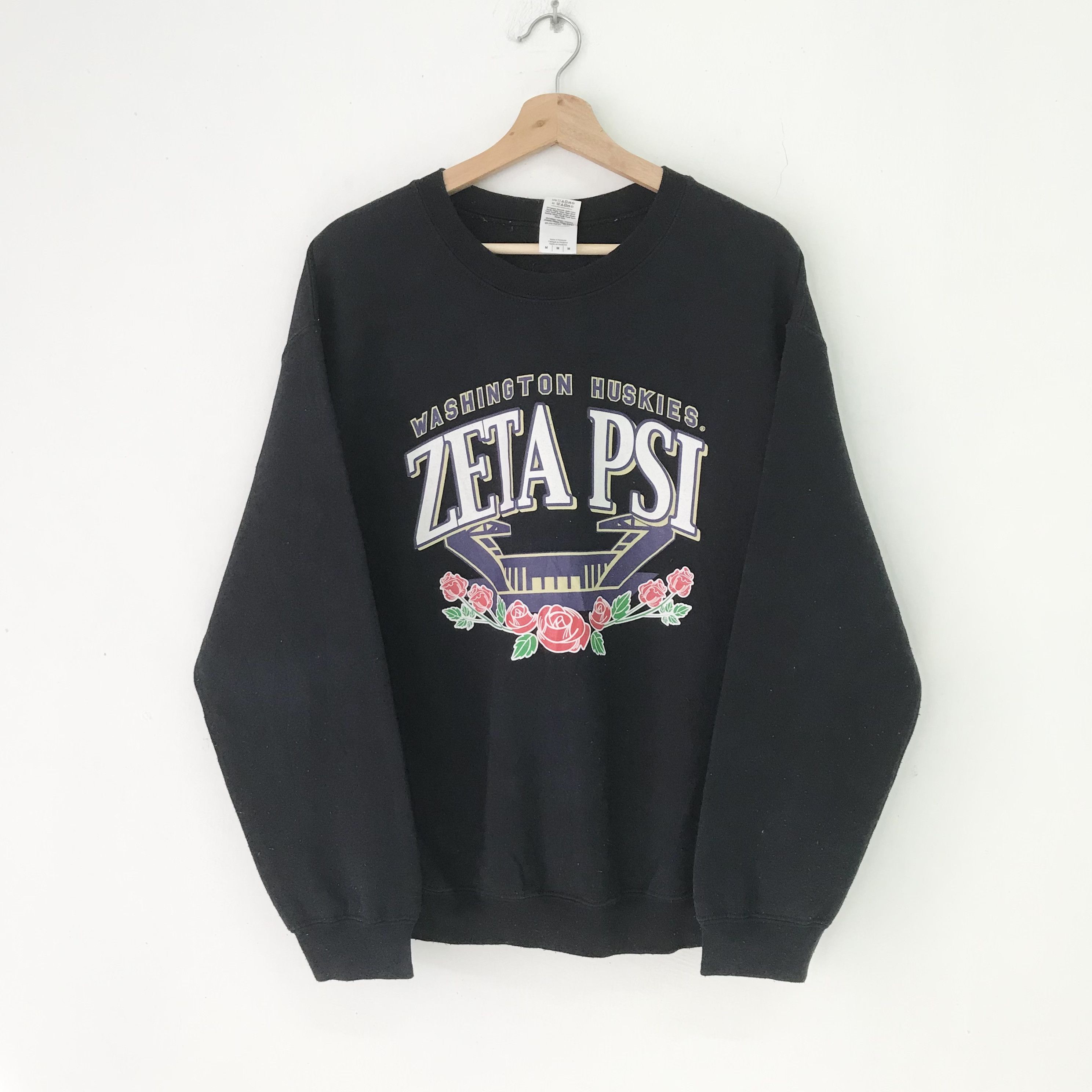 Vintage Vintage Y2K Washington Huskies Black Sweatshirt - 237 Size US M / EU 48-50 / 2 - 1 Thumbnail