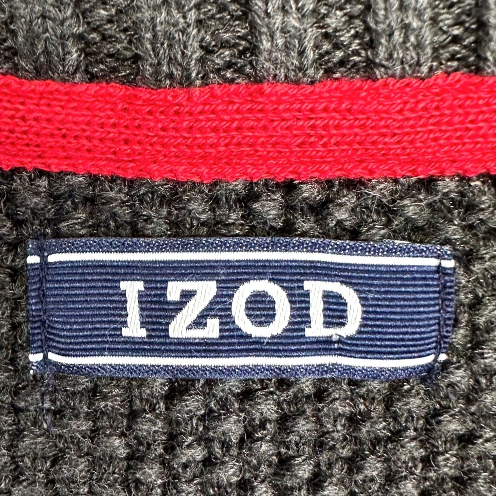 Izod IZOD Sweater Men M Gray Fair Isle 1/4 Zip Mock Neck Pullover Long Sleeve Knit Size US M / EU 48-50 / 2 - 4 Thumbnail
